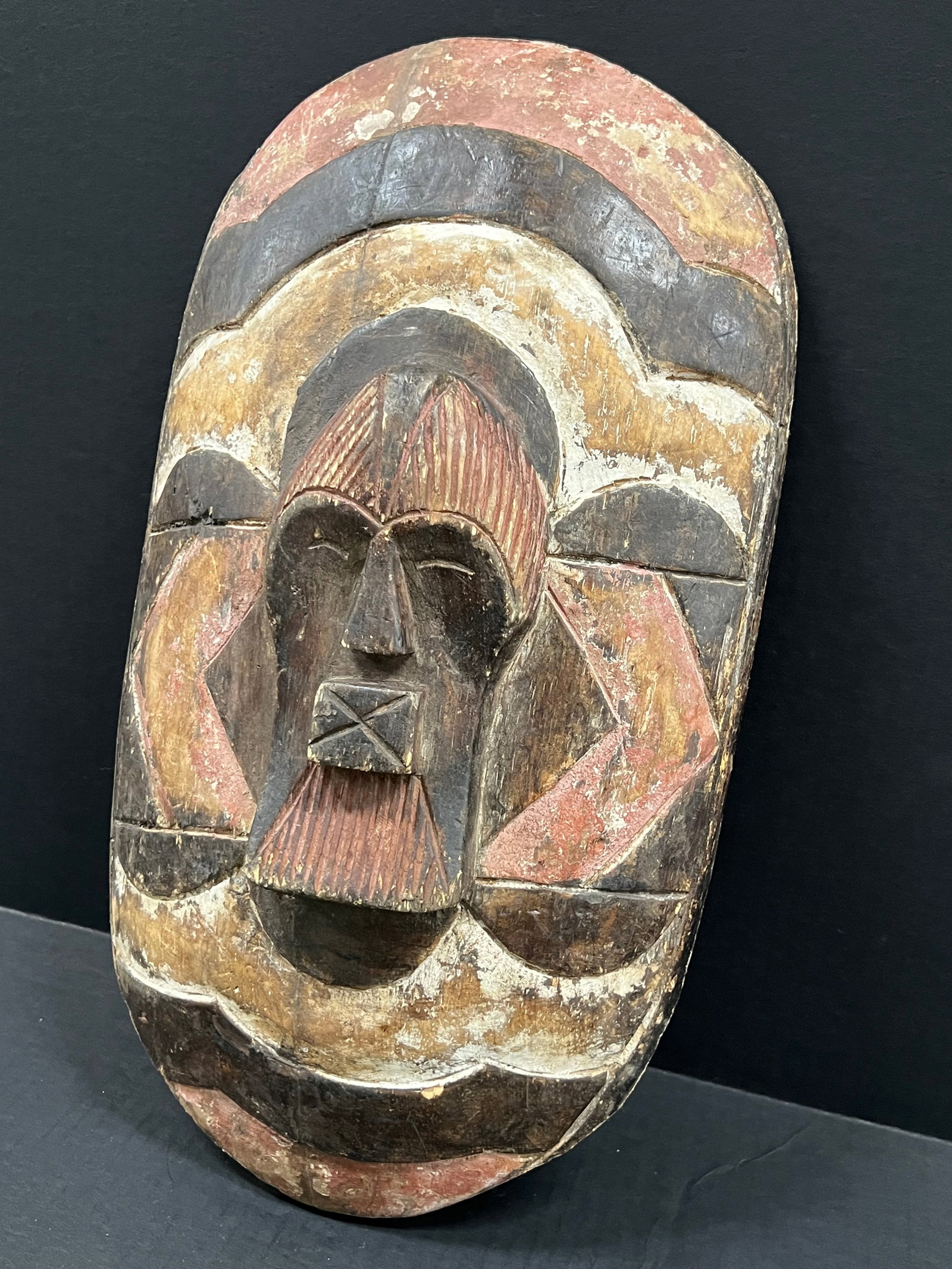Carved Wood Songye Shield - 3