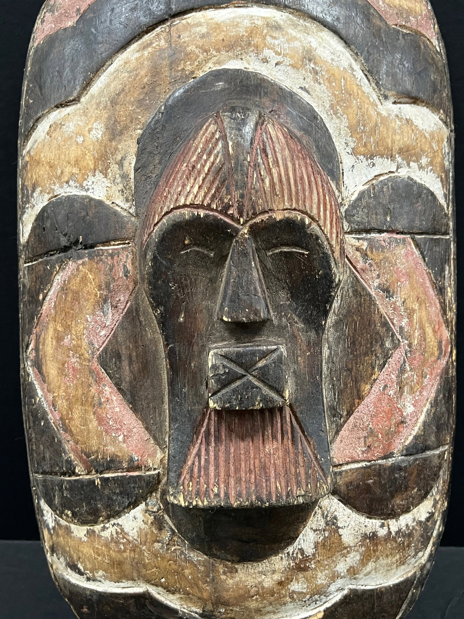 Carved Wood Songye Shield - 6