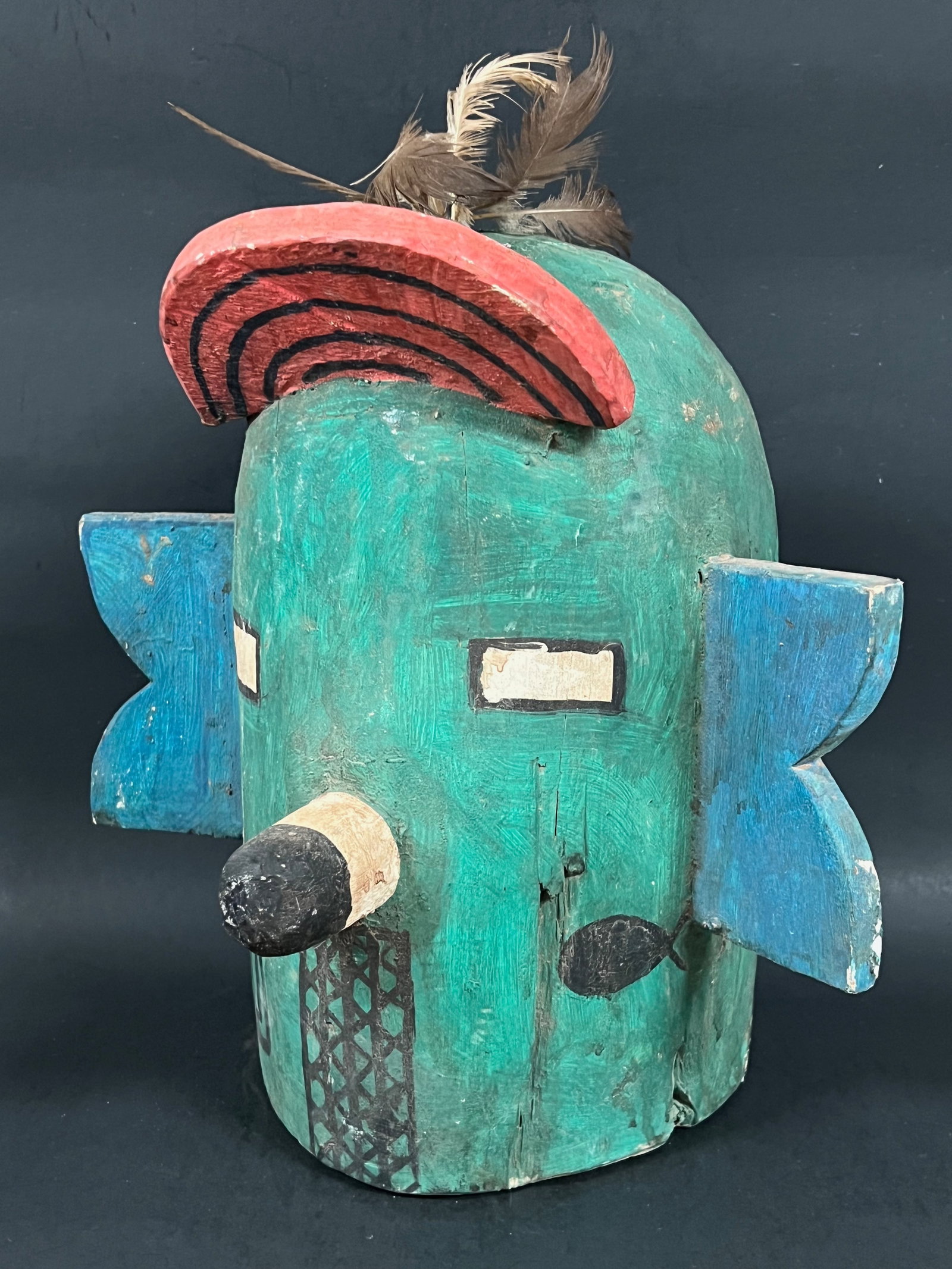 Carved Wood Kachina Mask - 4