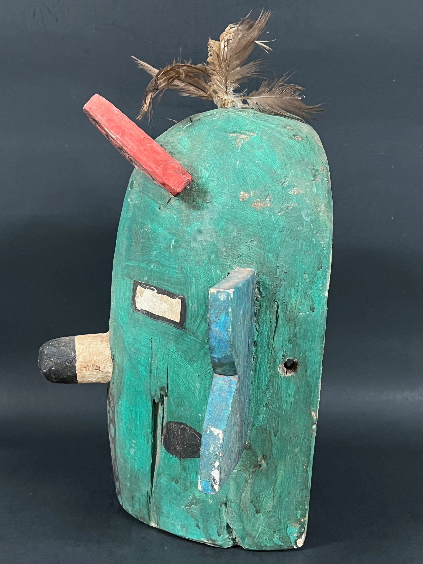 Carved Wood Kachina Mask - 5