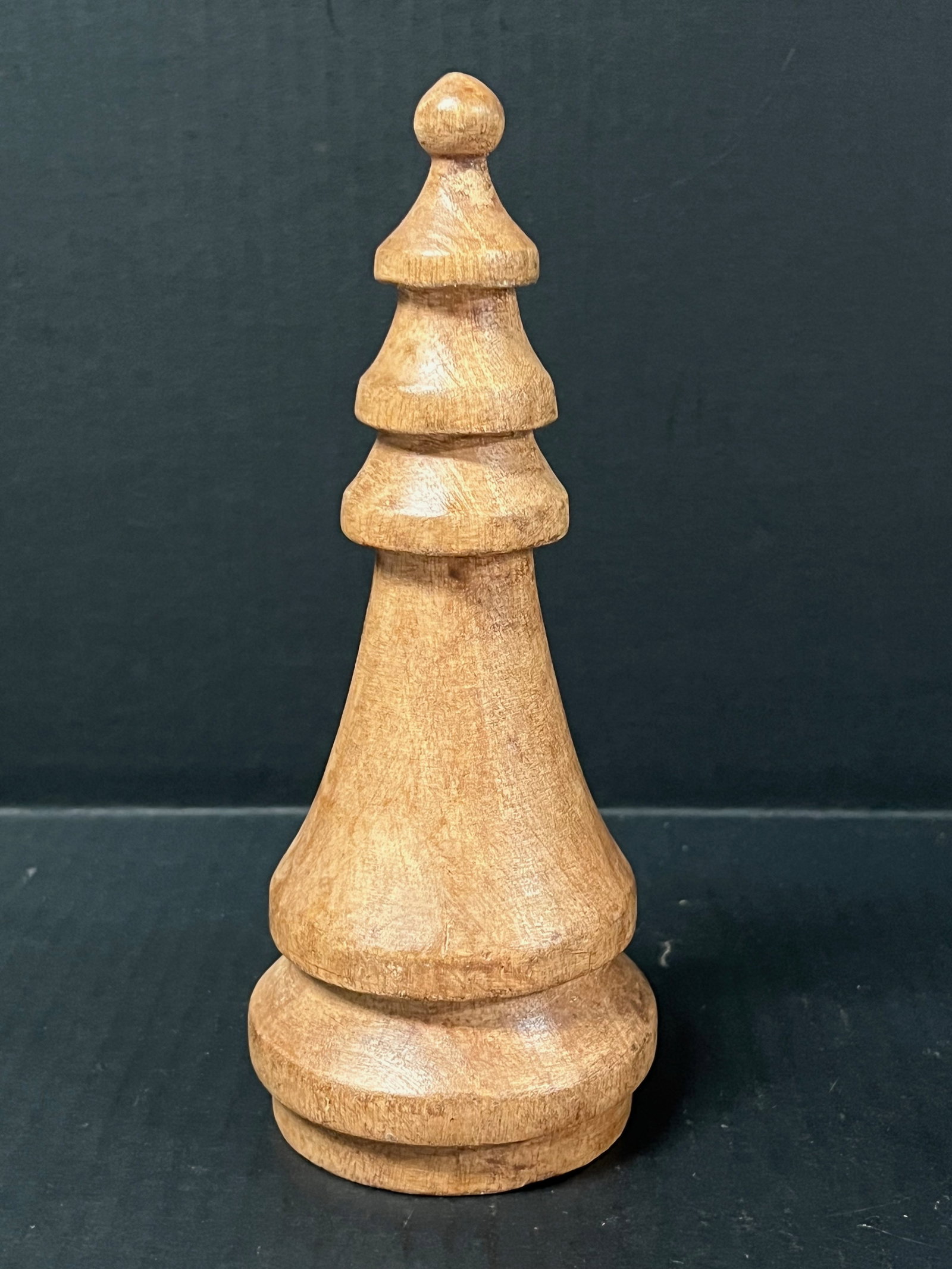 Carved Wooden Christmas Tree Sculpture - 2