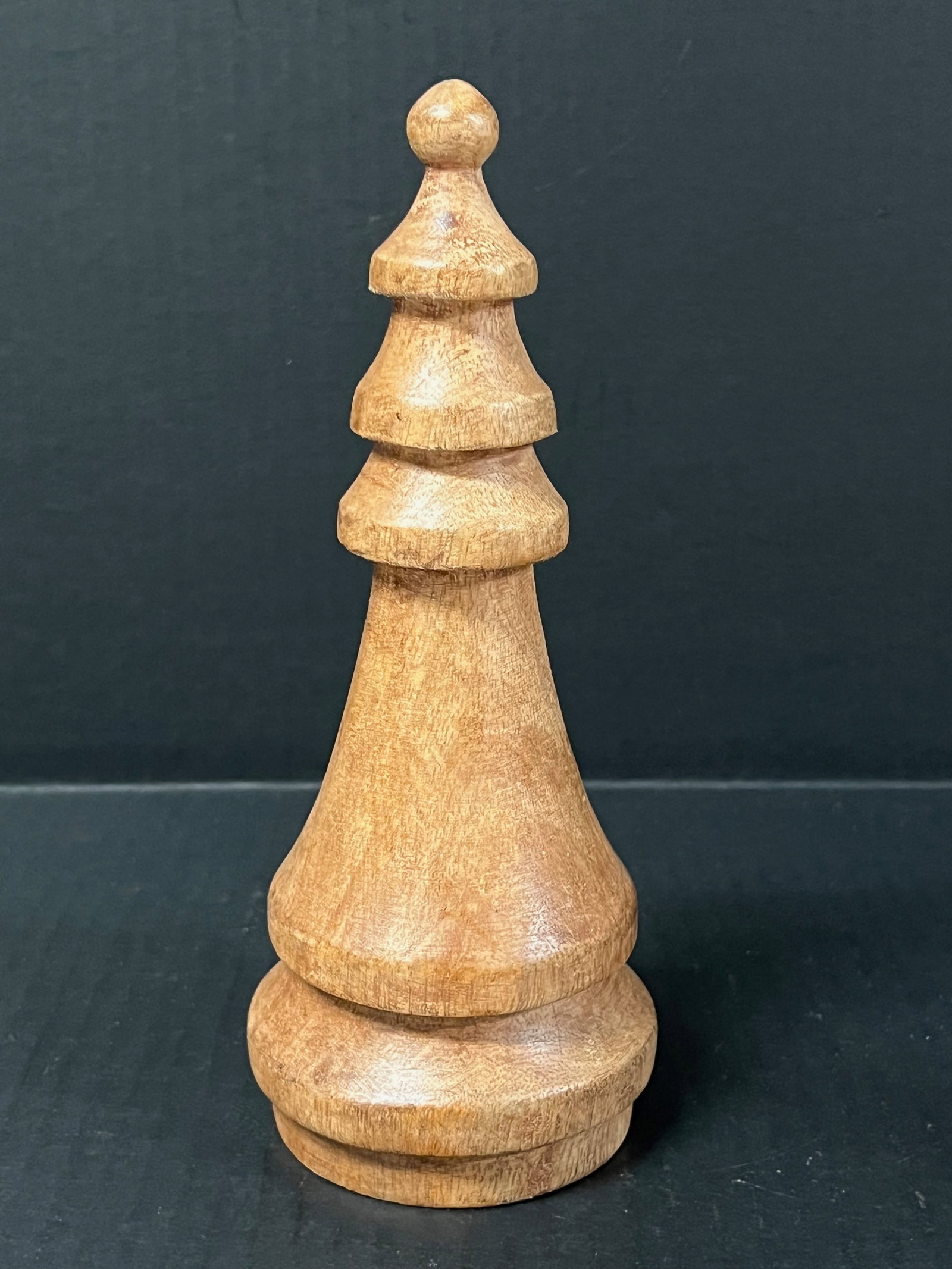 Carved Wooden Christmas Tree Sculpture - 3