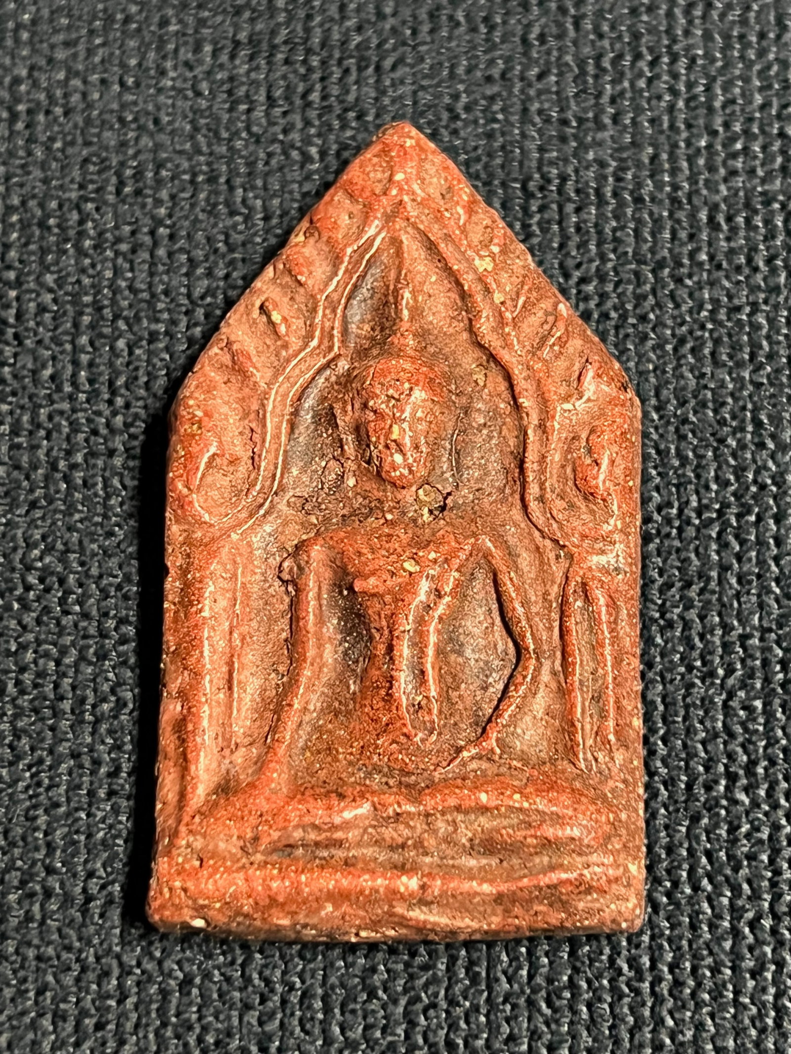 Southeast Asian Clay Buddha Amulet Pendant - 4