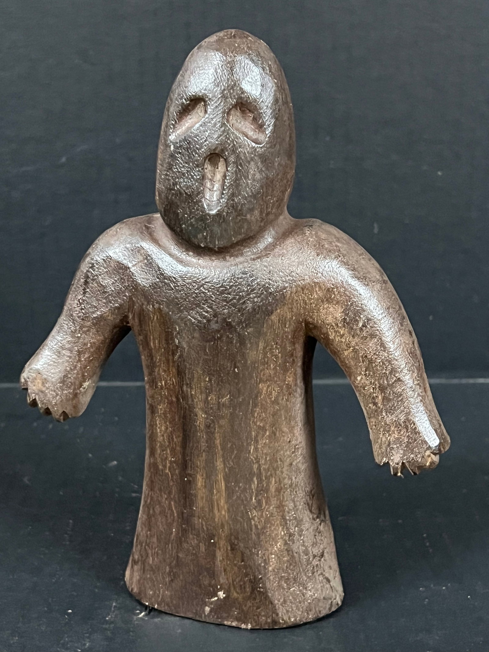 Carved Wood Ghost Sculpture - 4