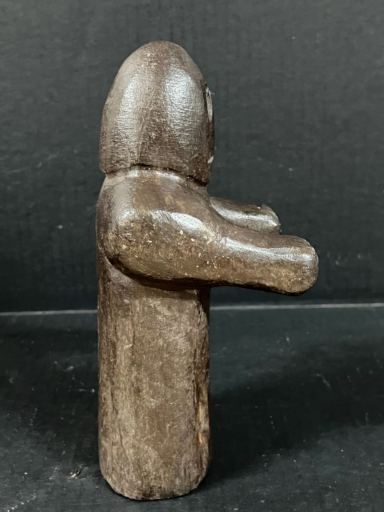 Carved Wood Ghost Sculpture - 3