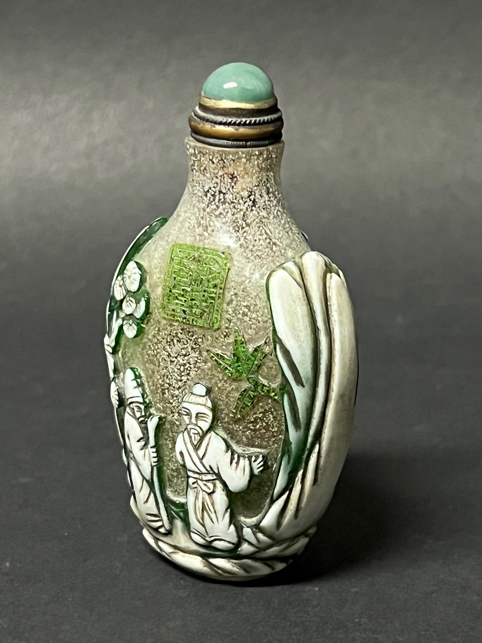 Chinese Art Peking Glass Snuff Bottle - 2