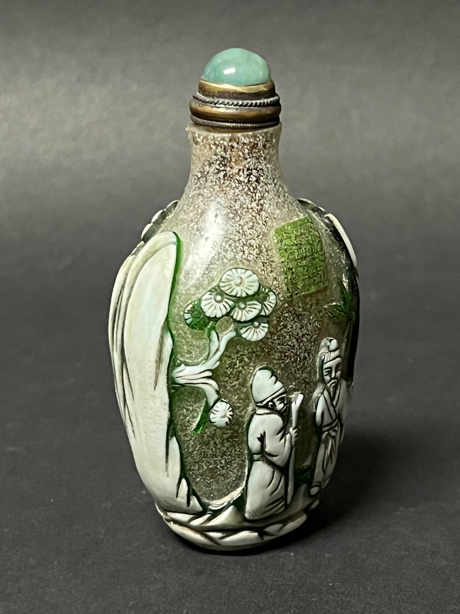 Chinese Art Peking Glass Snuff Bottle - 3