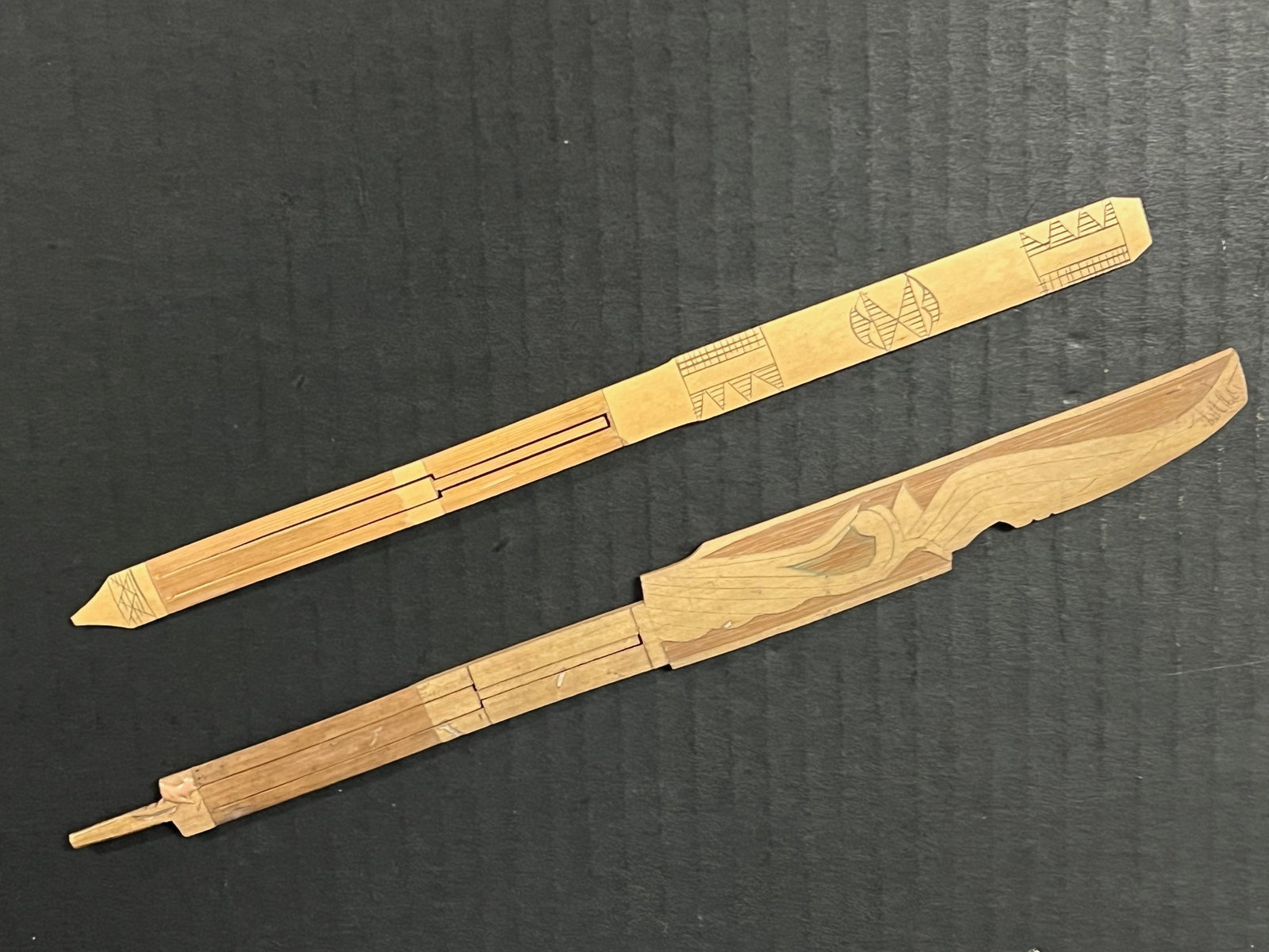 Carved Bamboo Mouth Harp Instrument - 2