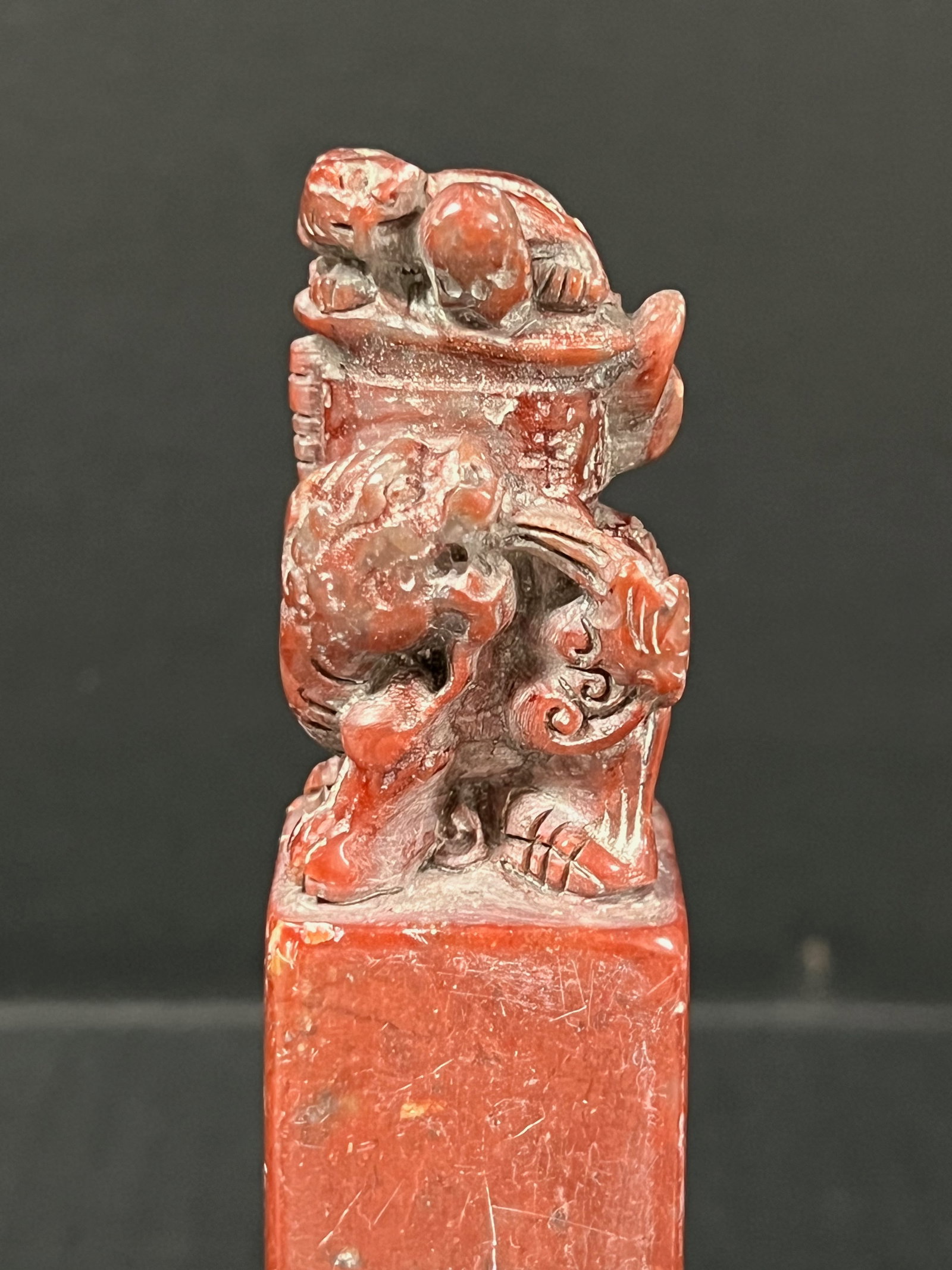 Chinese Art Carved Soaptone Seal - 2