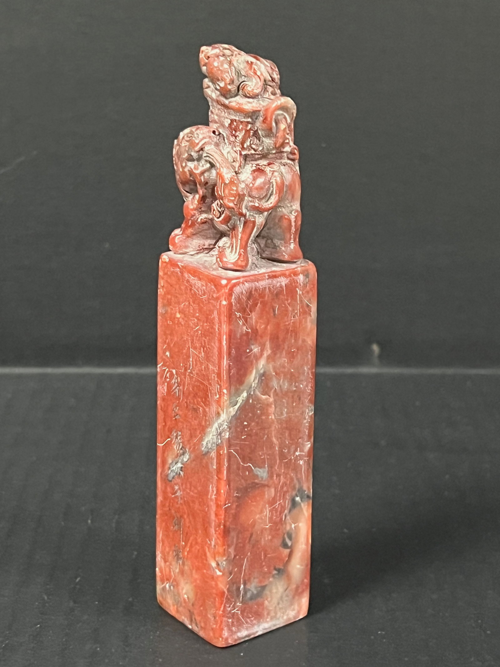 Chinese Art Carved Soaptone Seal - 3