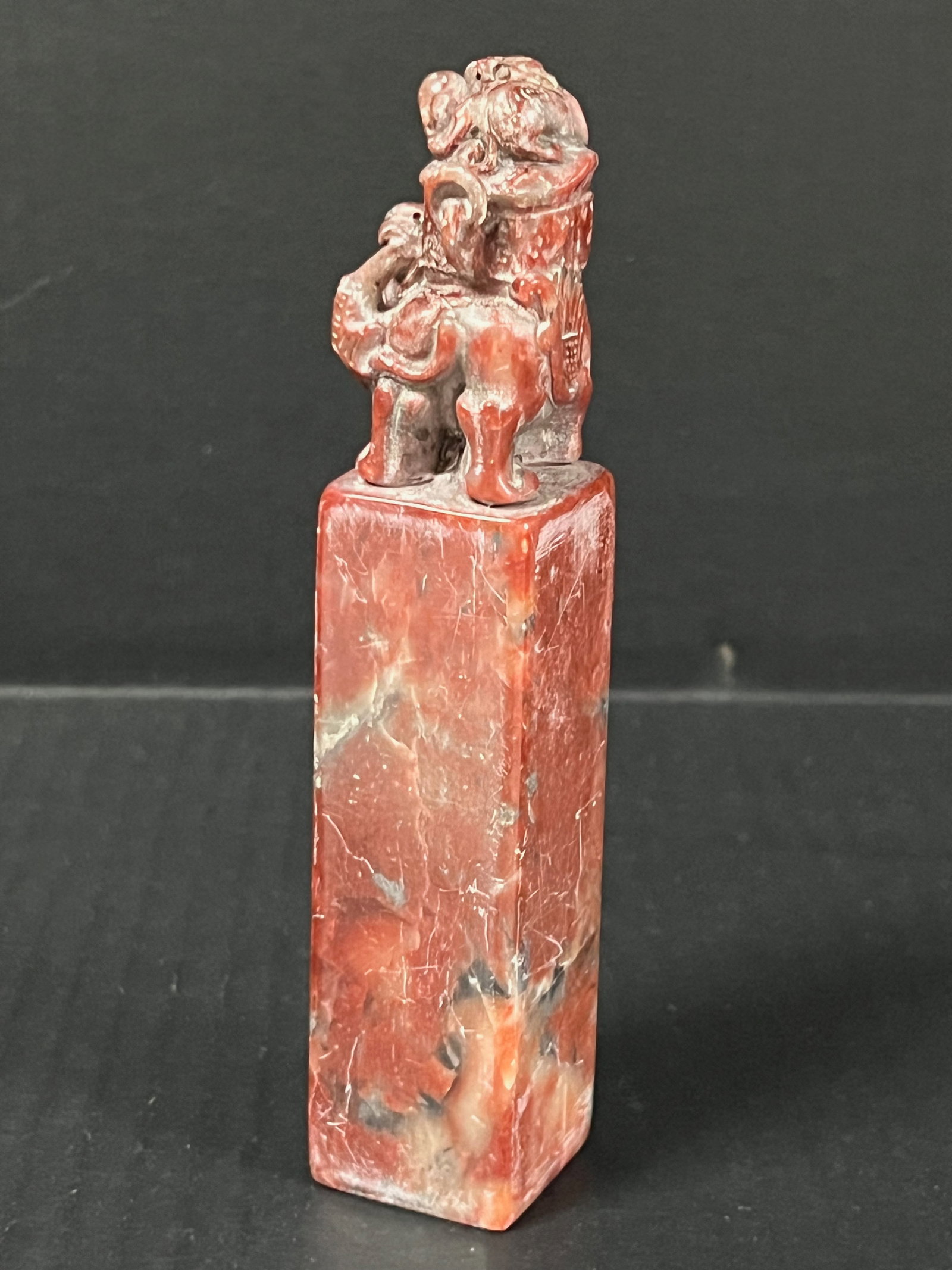Chinese Art Carved Soaptone Seal - 4