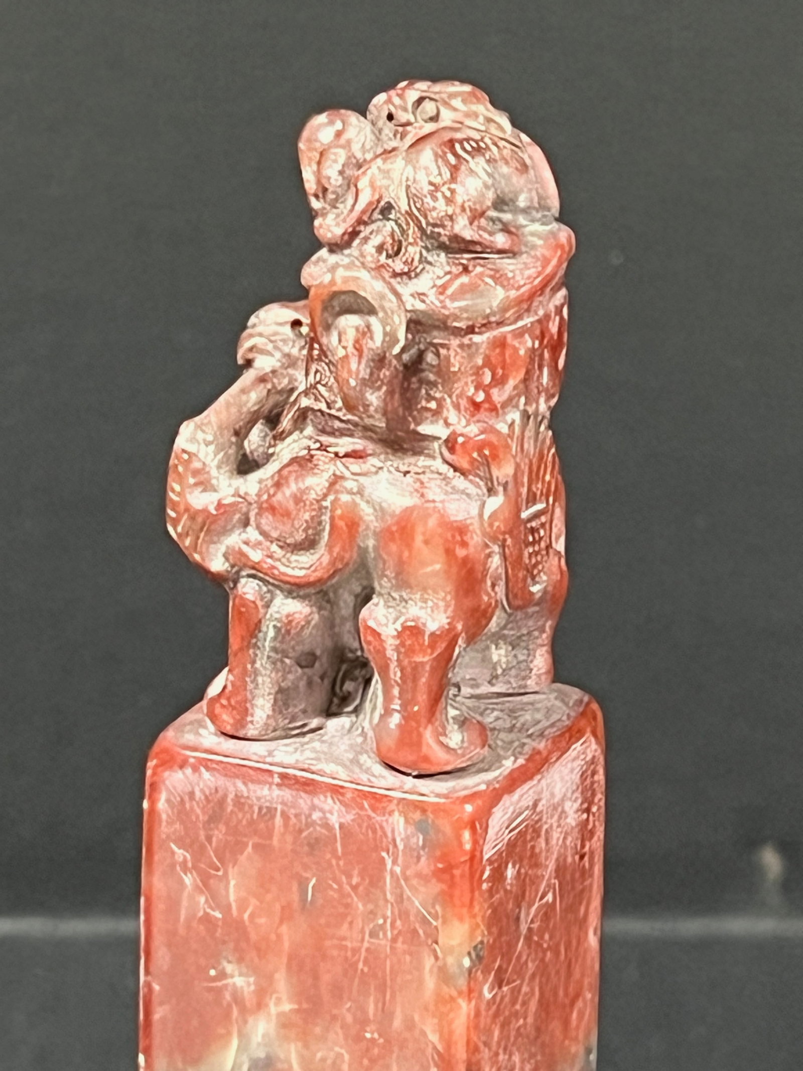 Chinese Art Carved Soaptone Seal - 5