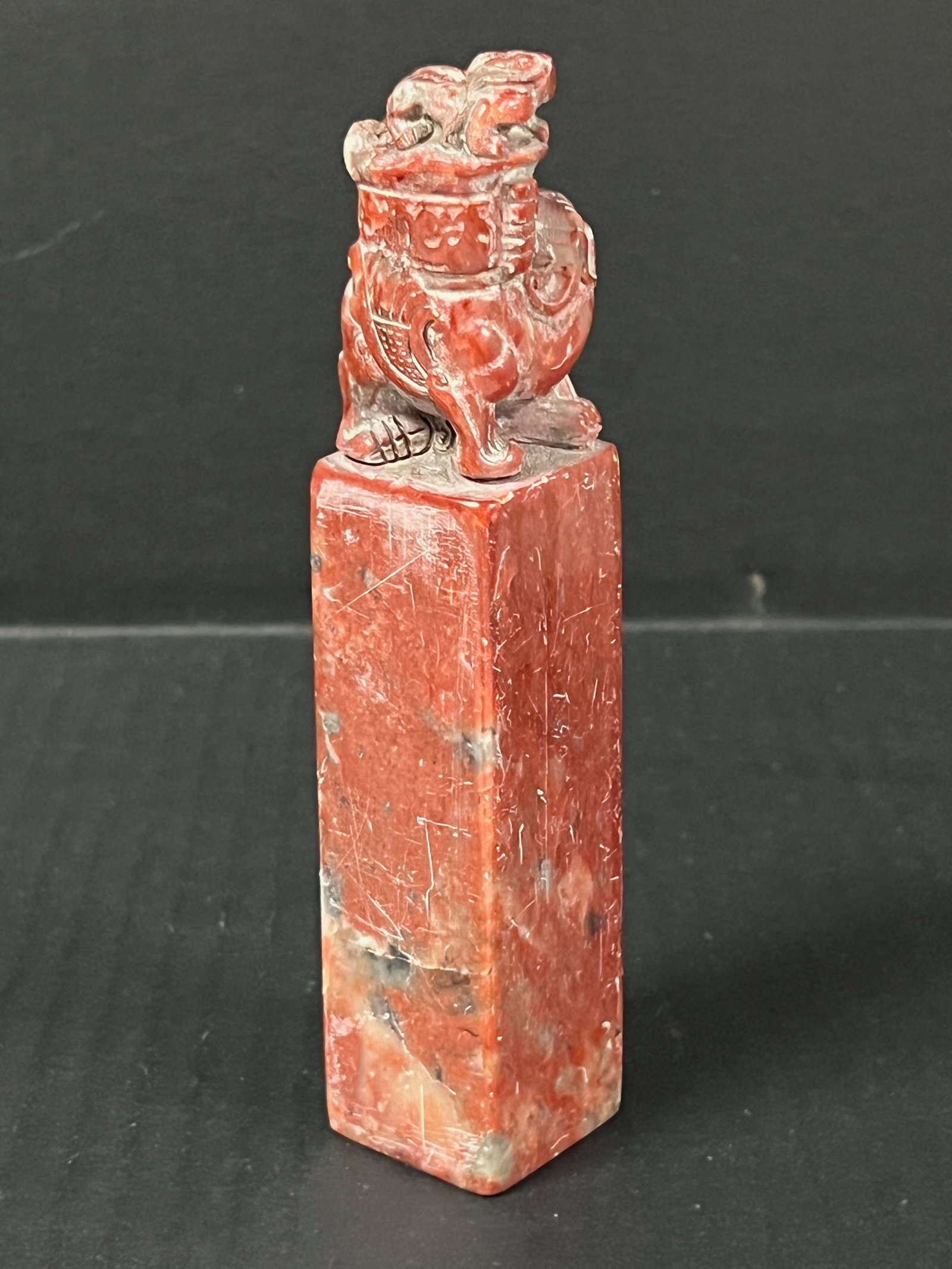 Chinese Art Carved Soaptone Seal - 6