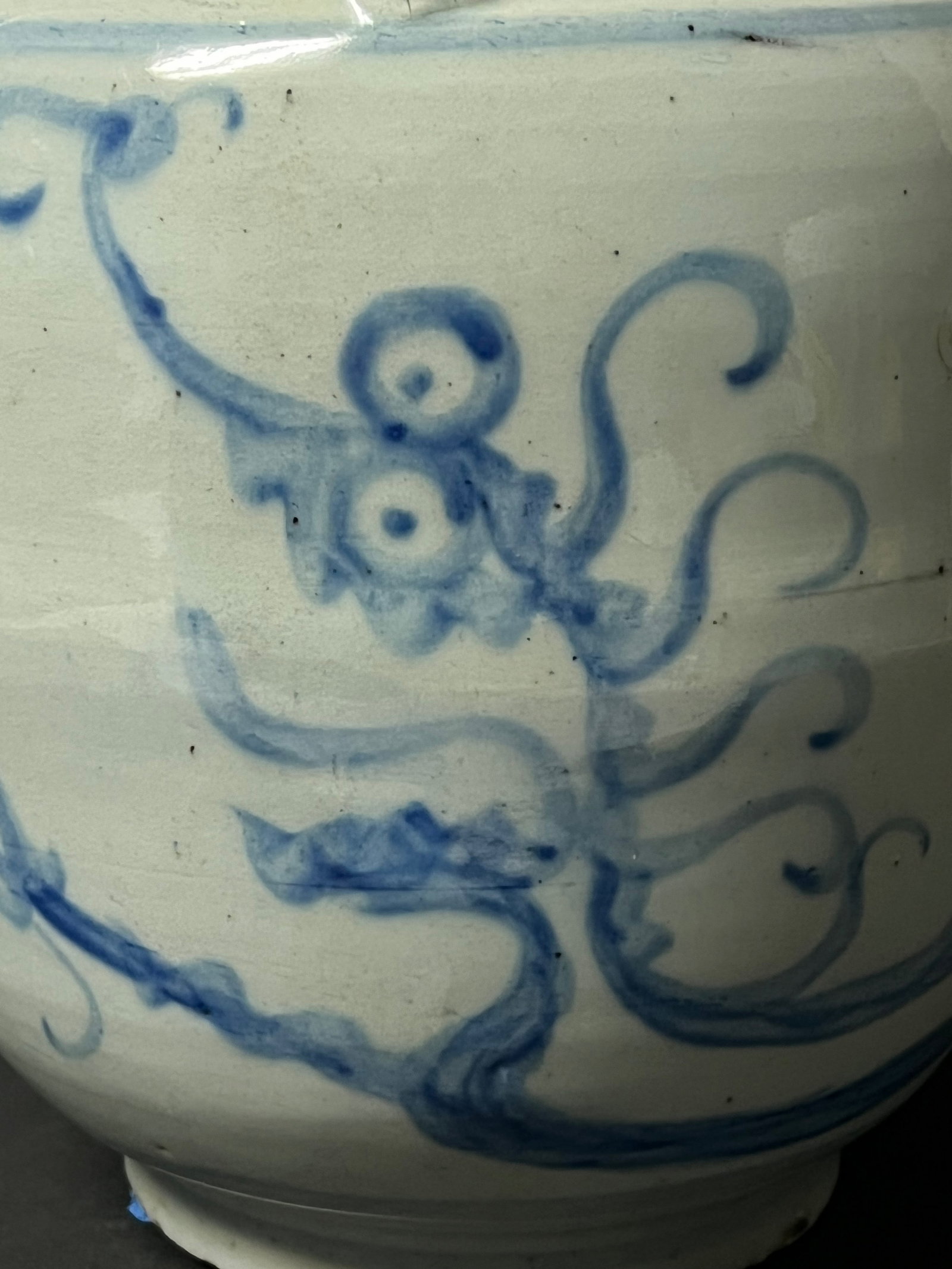 Chinese Porcelain Blue and White Oil Pot - 9