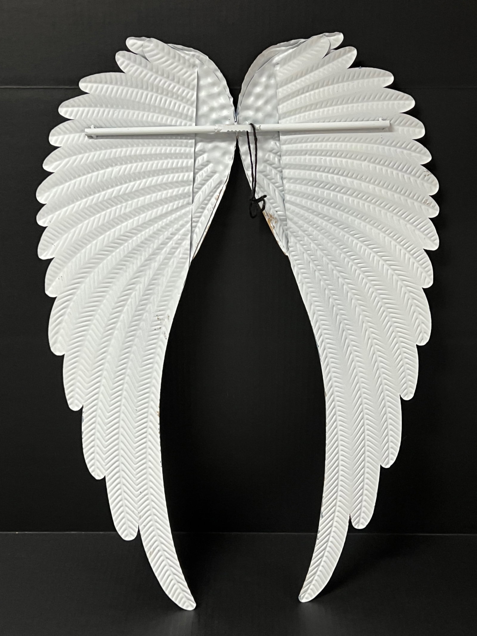 Painted Tin Metal Wings Sculpture - 6