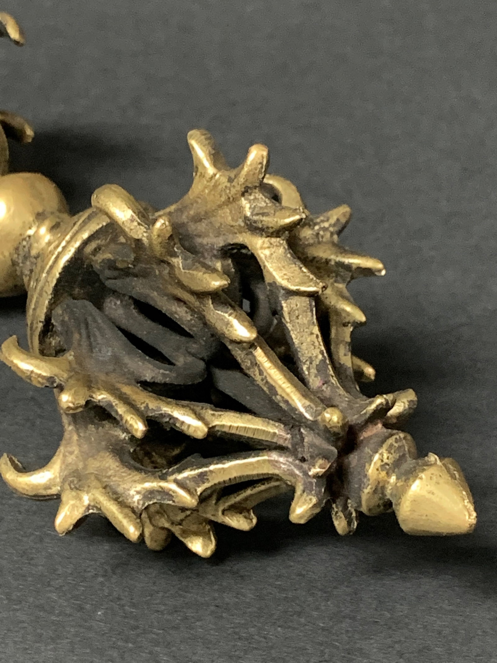 Tibetan Bronze Phurba Ritual Dagger - 6