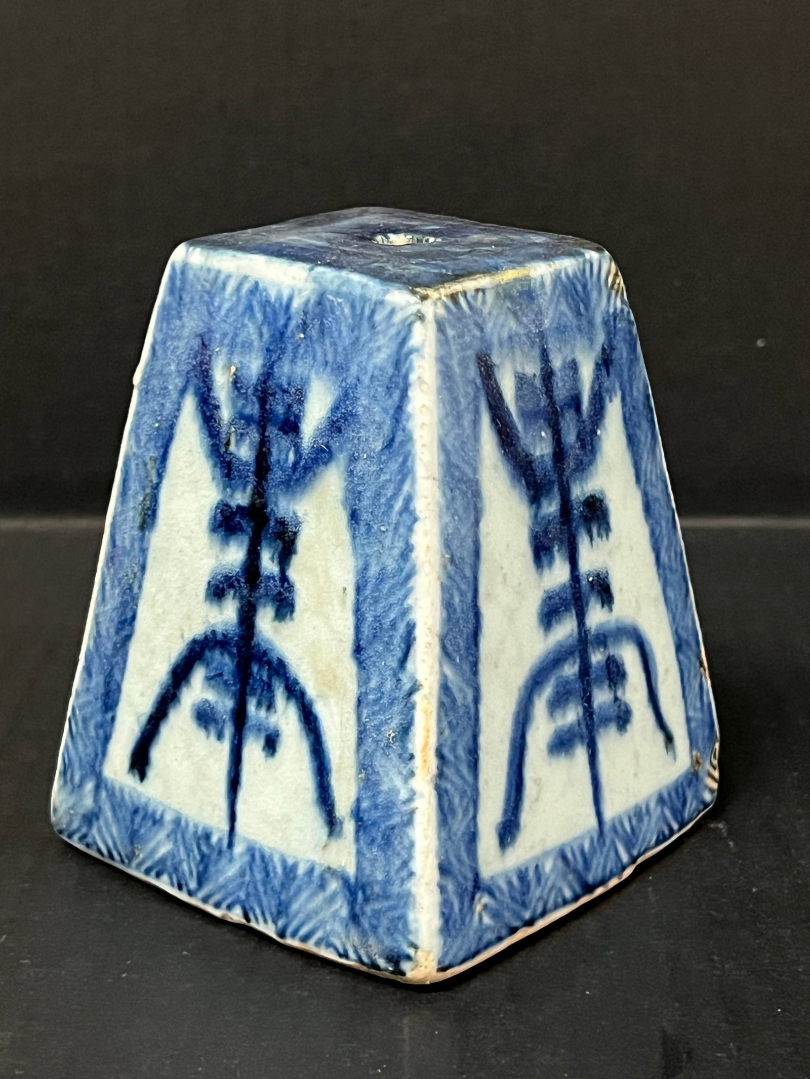 Chinese Art Porcelain Blue and White Incense Burner - 3
