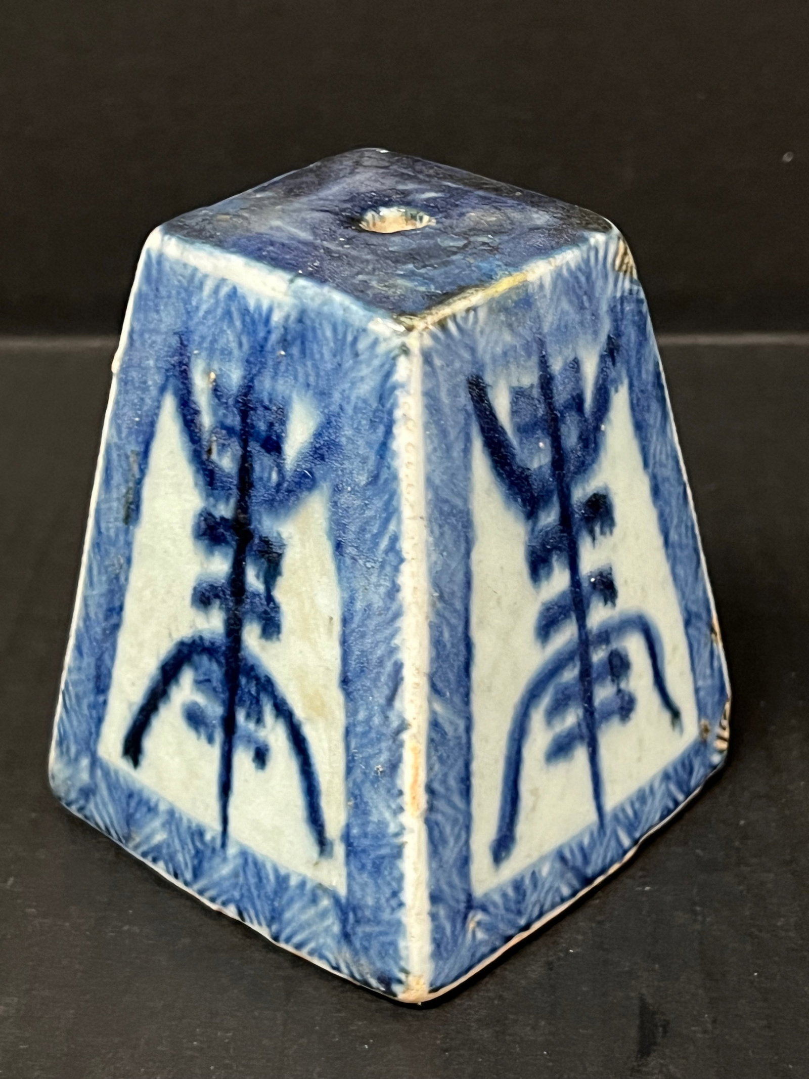 Chinese Art Porcelain Blue and White Incense Burner - 4