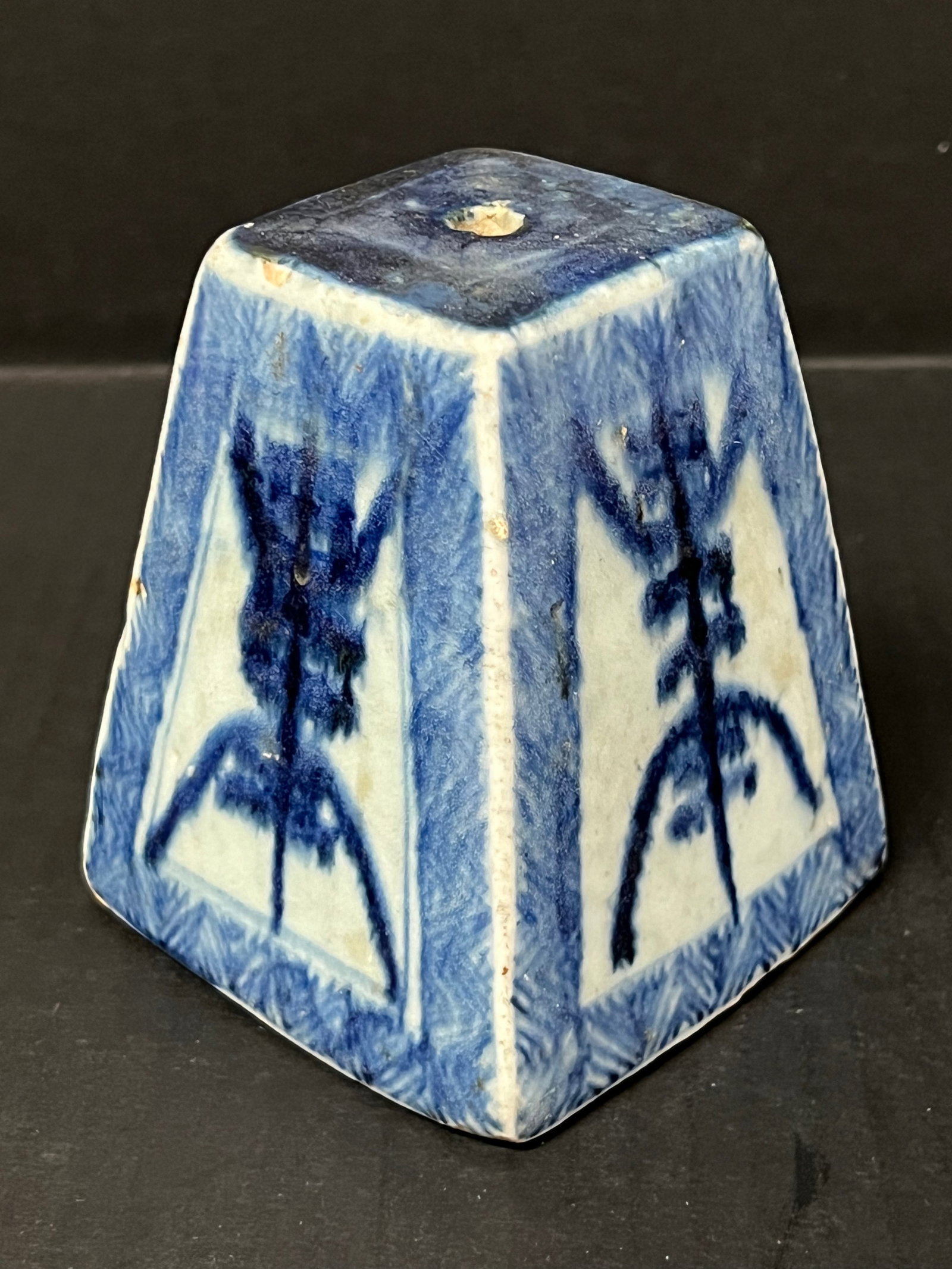 Chinese Art Porcelain Blue and White Incense Burner - 6