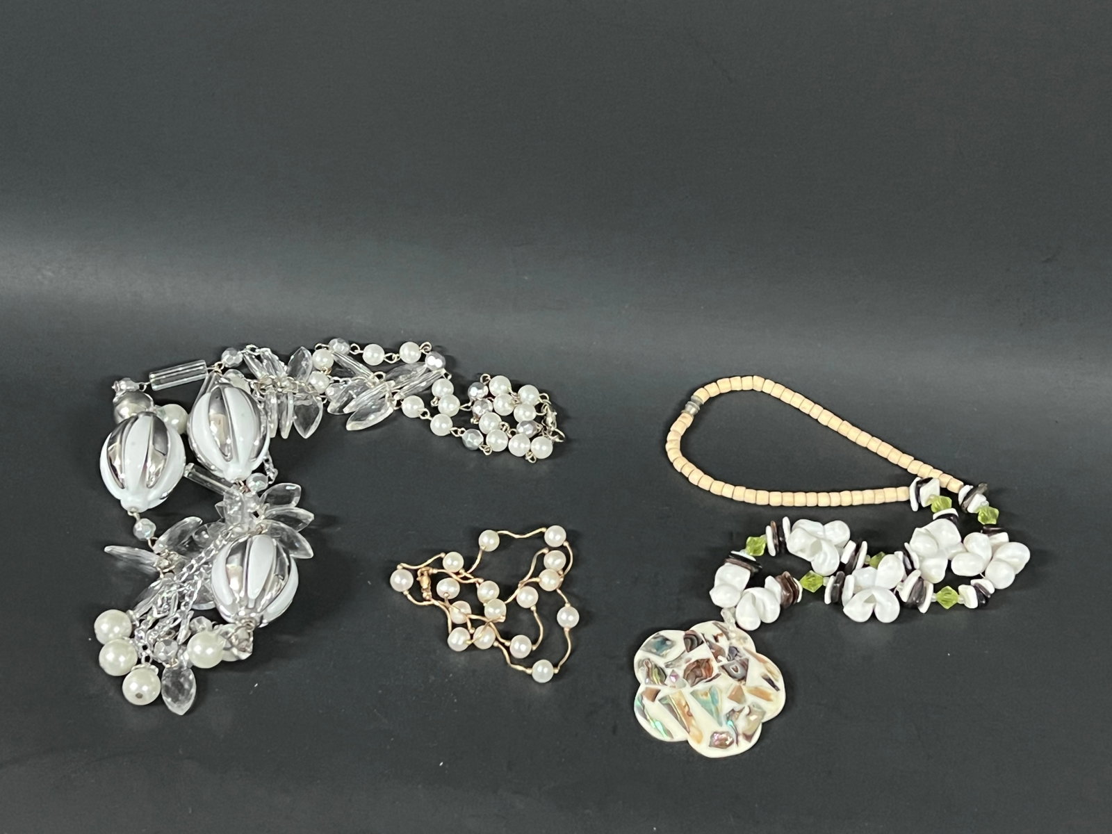 Asssorted Glass Beads Necklace Lot of 3 - 2