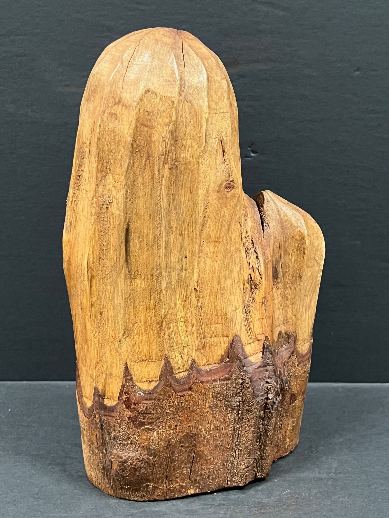 Carved Wood Cactus Tree Sculpture - 6