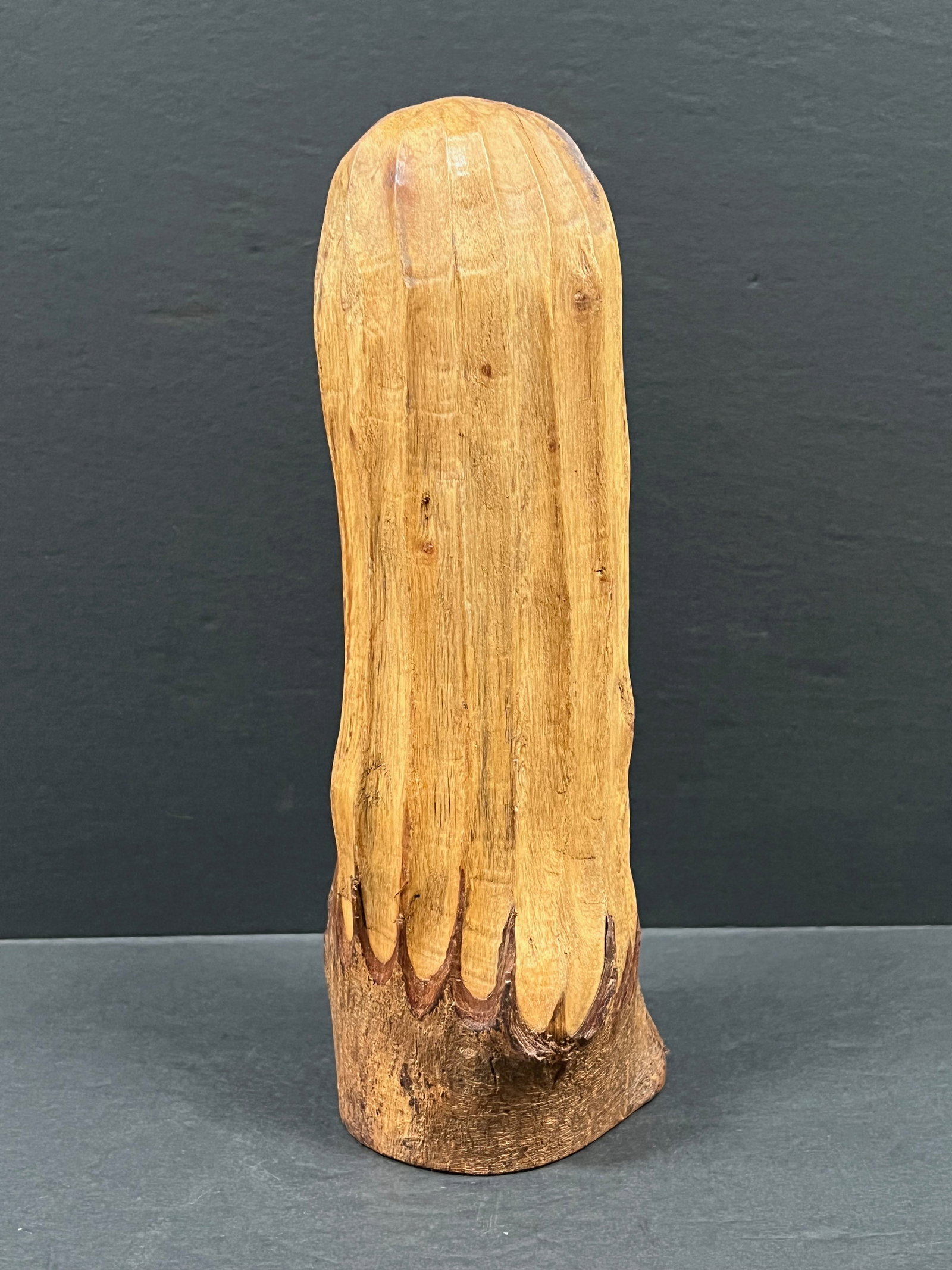 Carved Wood Cactus Tree Sculpture - 4