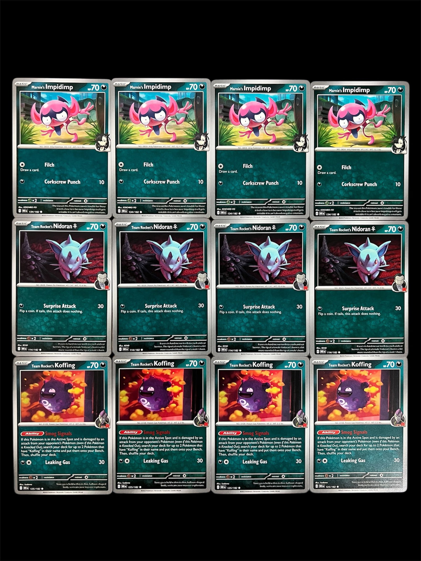 Pokemon Trading Cards Set of 12: Title: Pokemon Trading Cards Set of 12 Description: Pokemon Trading Cards Set of 12 Date/Period: Late 20th Century Materials: Paper Size: 3.5" h x 2.5" w Reserve: $30.00 Shipping: Domestic: Flat-rate