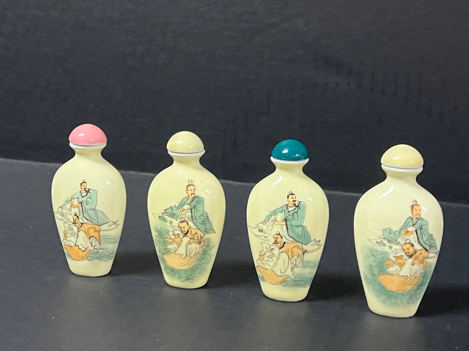 Chinese Art Porcelain Snuff Bottle Set of 4 - 2