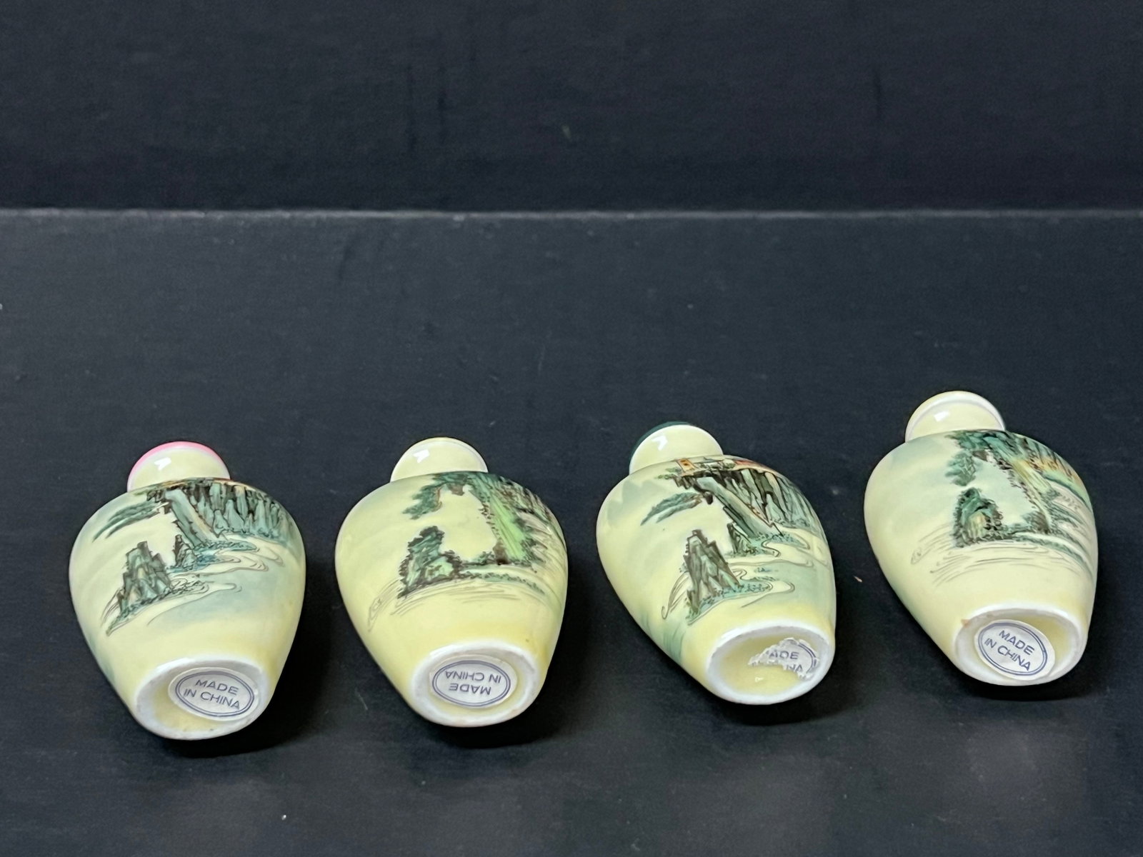 Chinese Art Porcelain Snuff Bottle Set of 4 - 5
