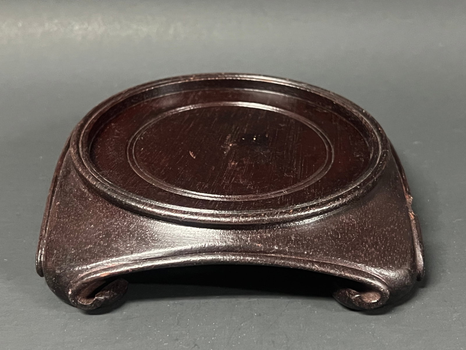 Chinese Art Wood Base - 2