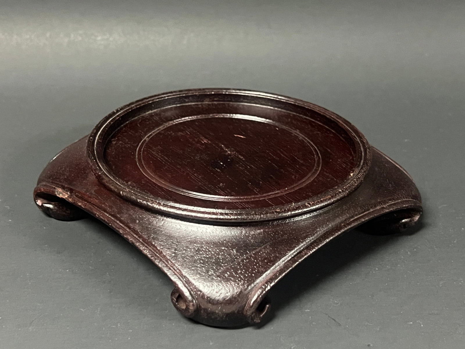 Chinese Art Wood Base - 5