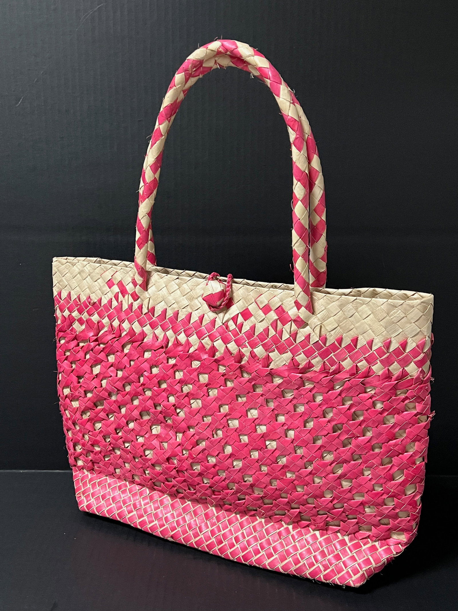 Handwoven Dried Abaca Leaves Handbag - 5