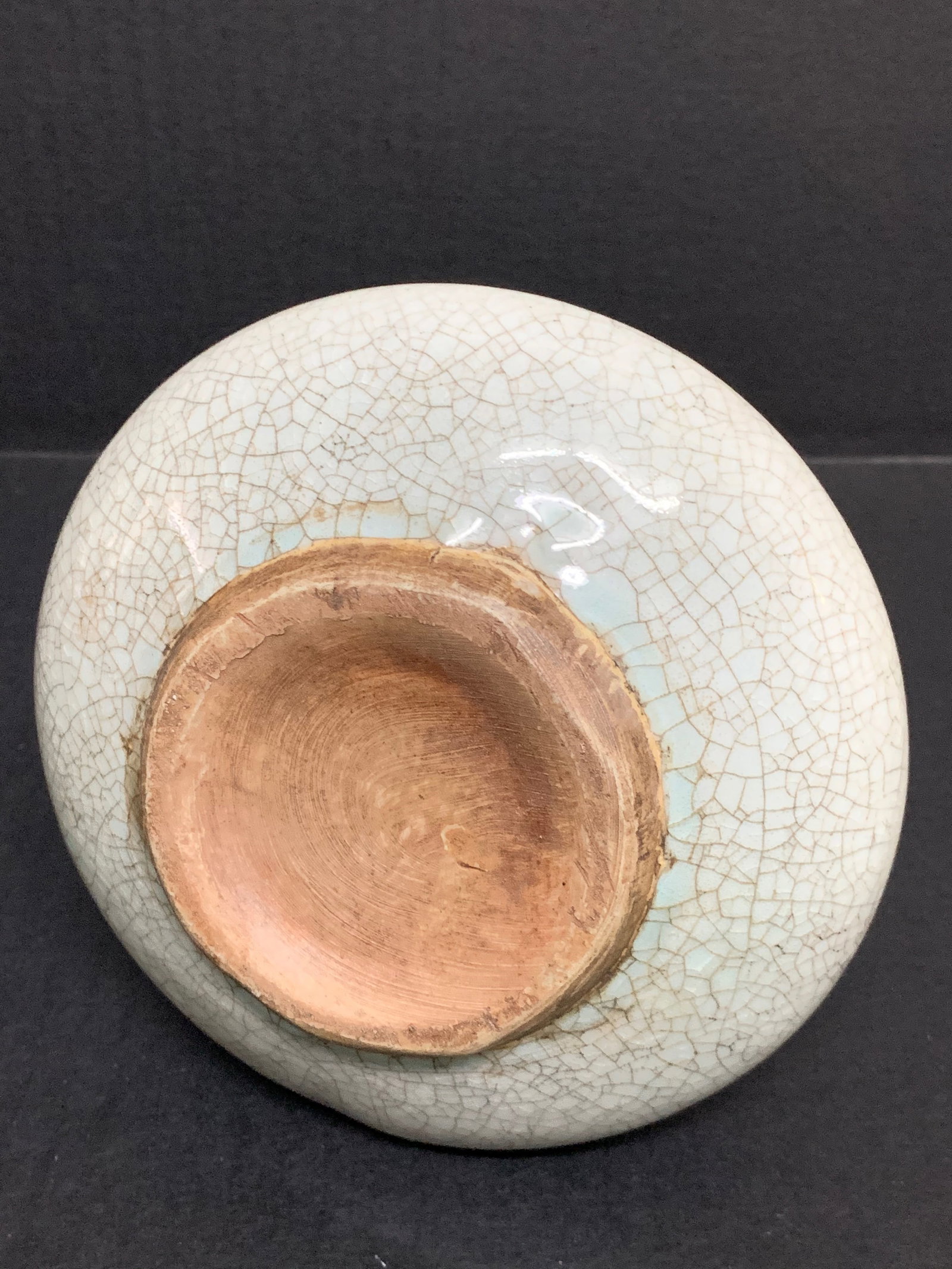Chinese Art White Carckled Porcelain Water Pot - 6