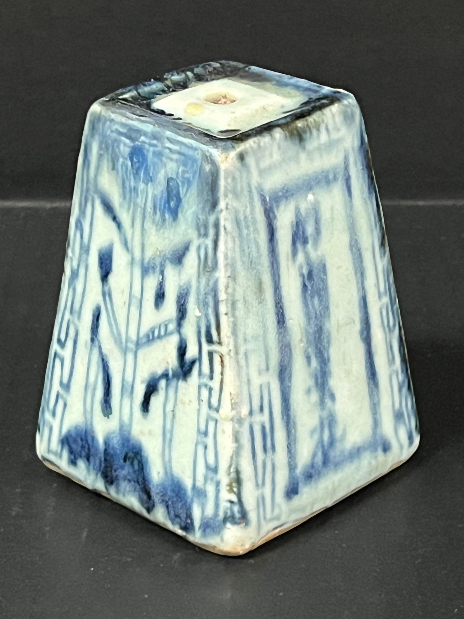 Chinese Art Blue and White Porcelain Incense Burner - 4