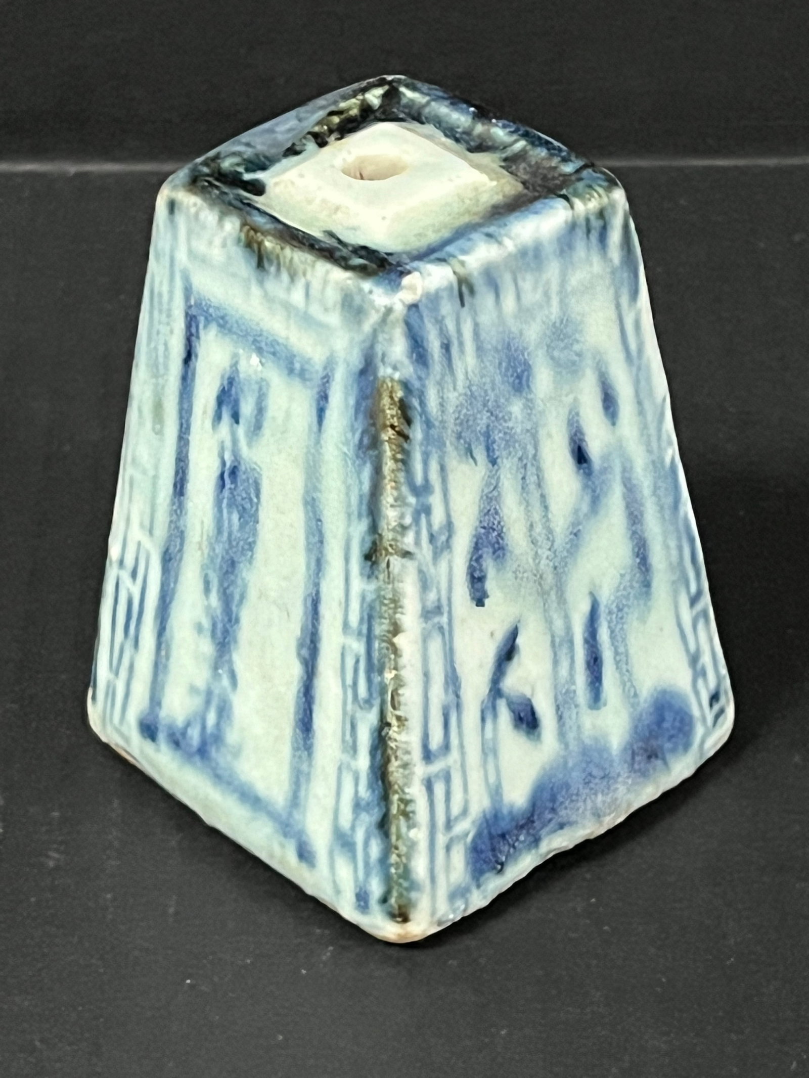 Chinese Art Blue and White Porcelain Incense Burner - 5