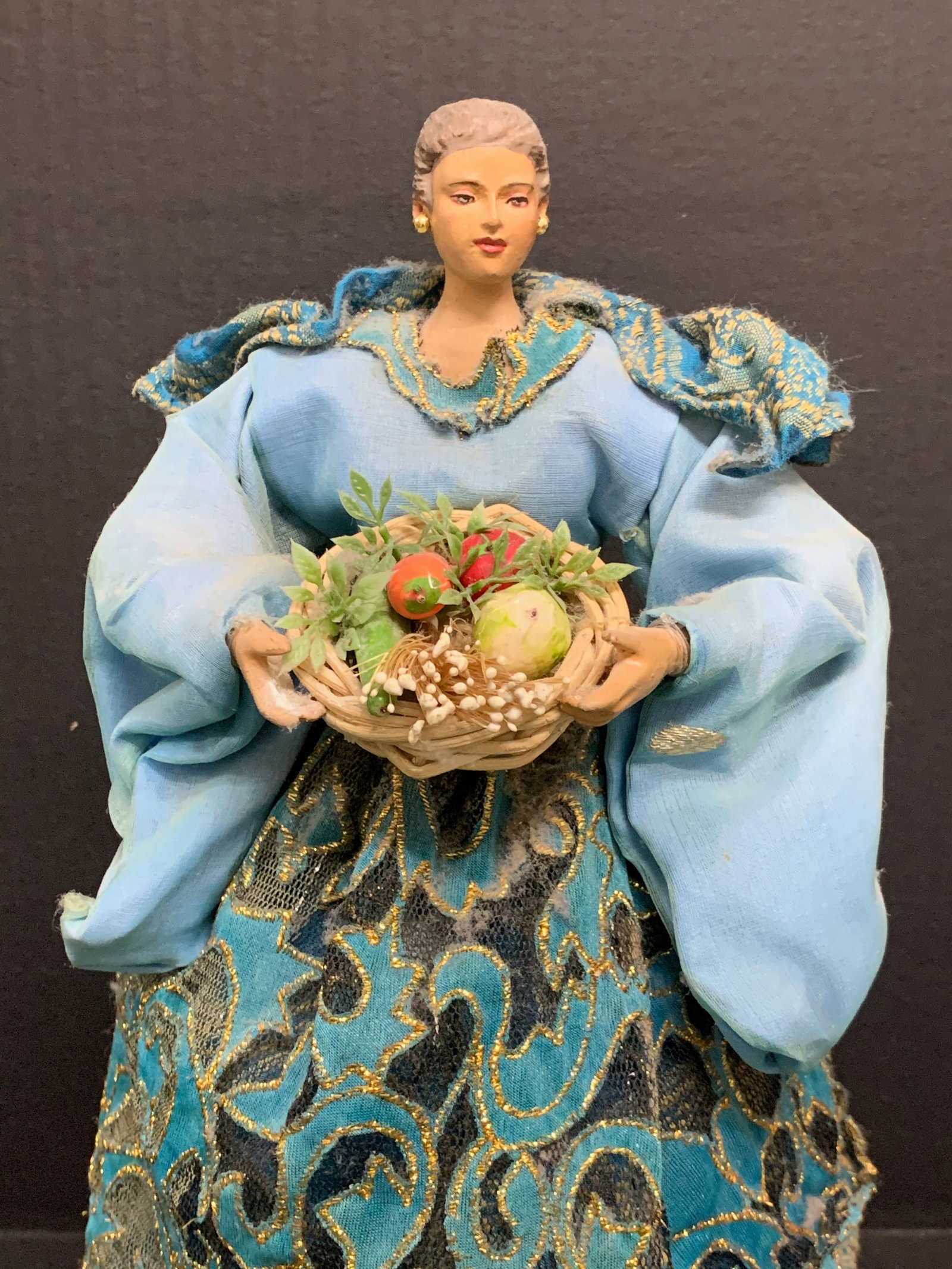 Vintage Doll with Embroidery Dress - 3