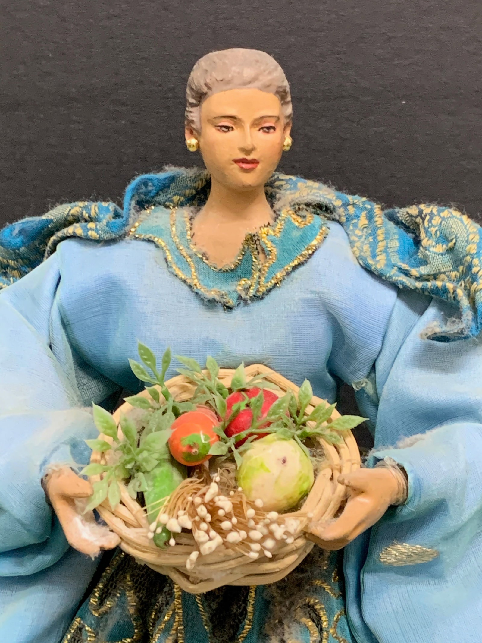 Vintage Doll with Embroidery Dress - 4