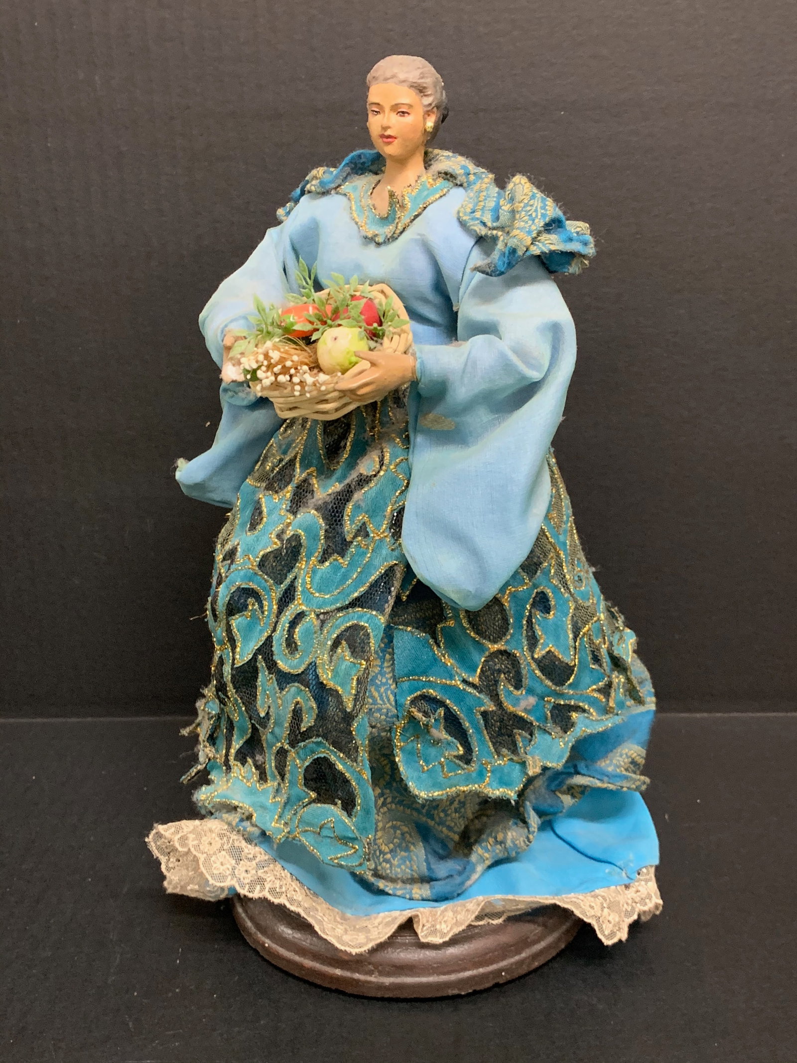 Vintage Doll with Embroidery Dress - 5
