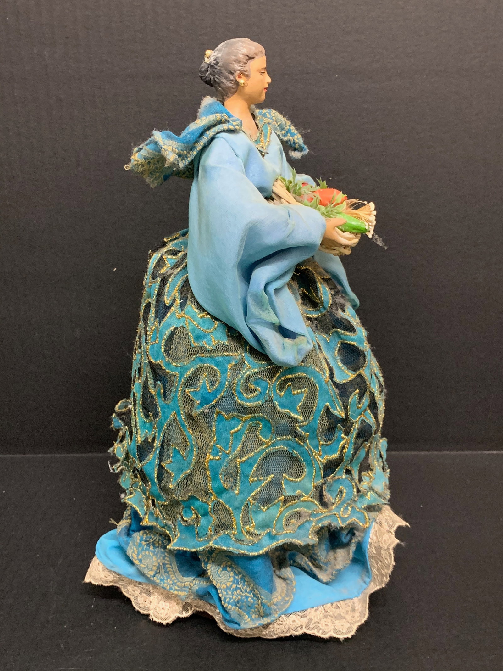 Vintage Doll with Embroidery Dress - 6