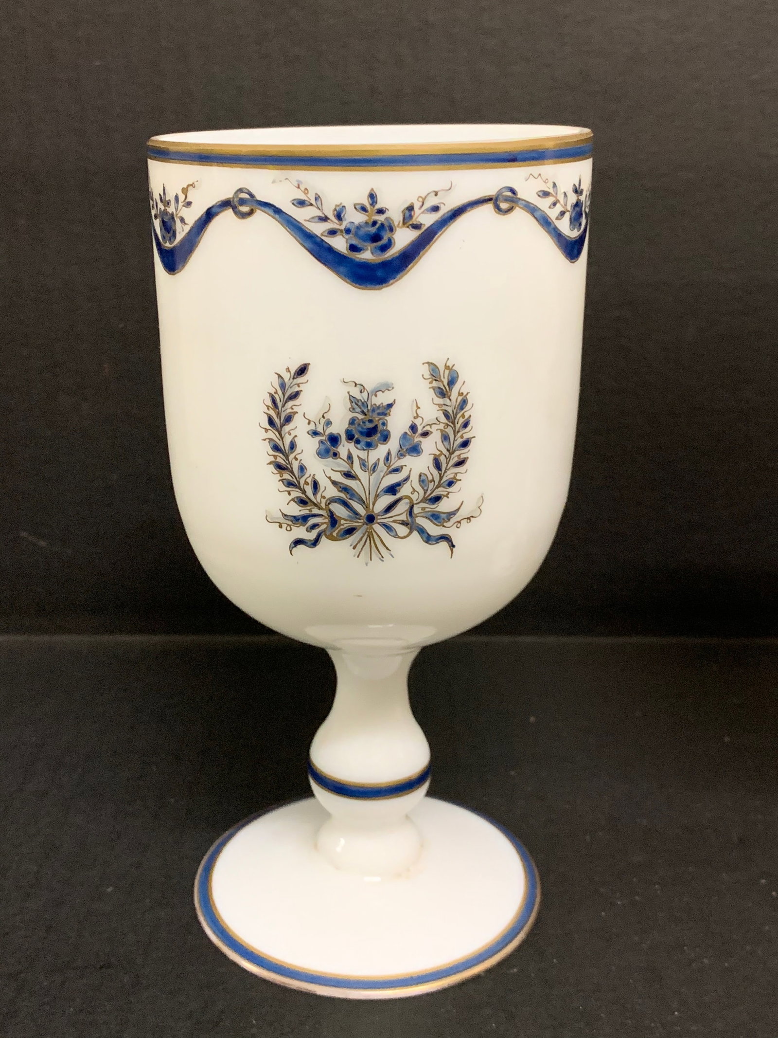Vintage Pair of Frosted Glass - 3