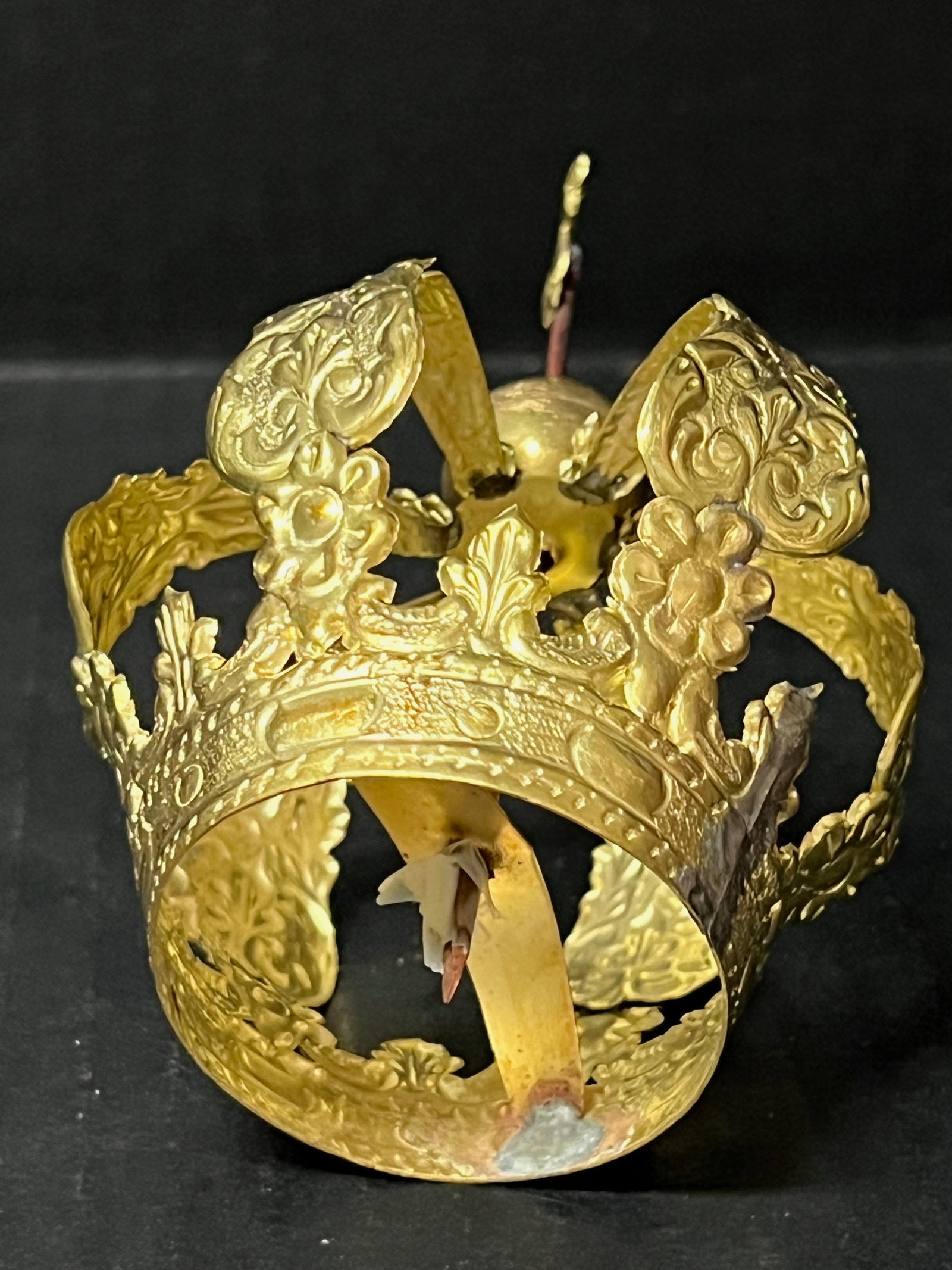 Handmade Gold Gilt Metal Crown - 3