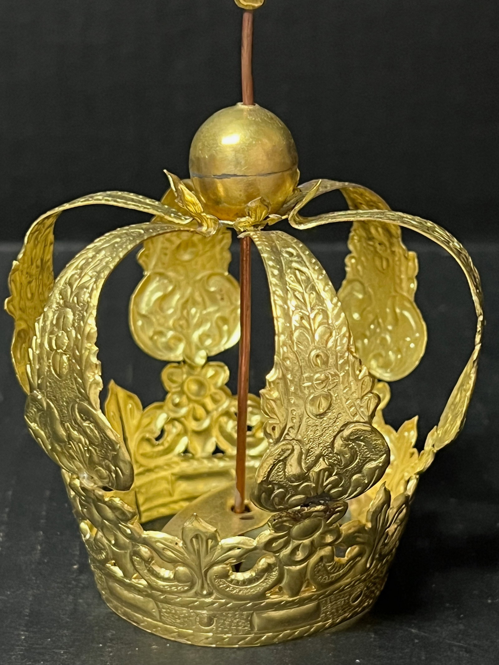 Handmade Gold Gilt Metal Crown - 7