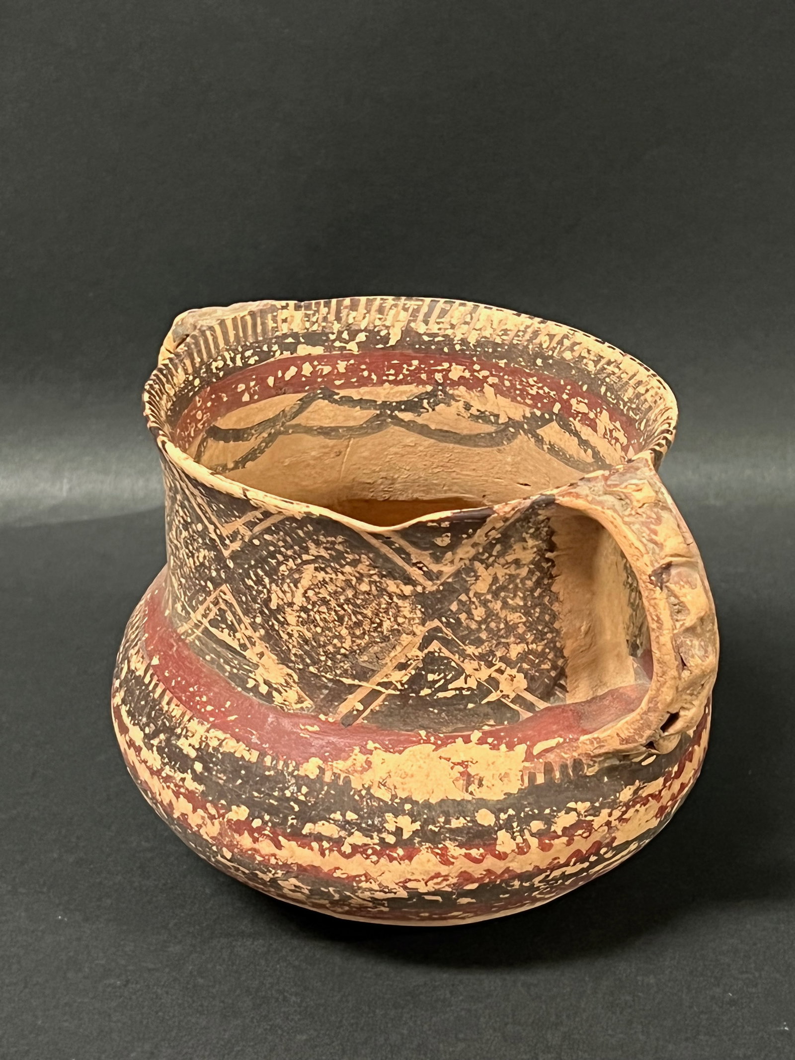 Chinese Art Painted Pottery Jar - 6