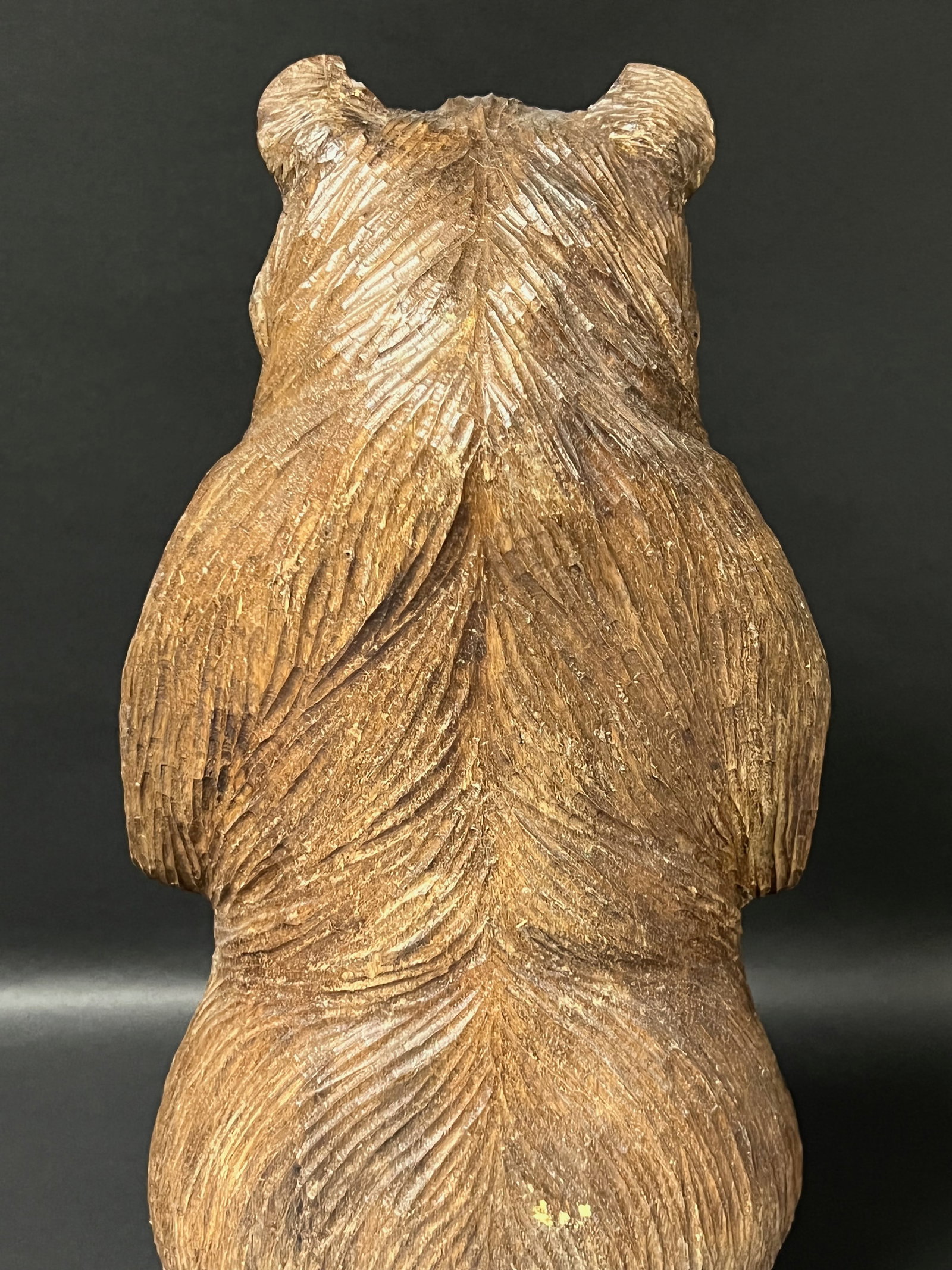 Large Carved Wood Bear Sculpture - 7