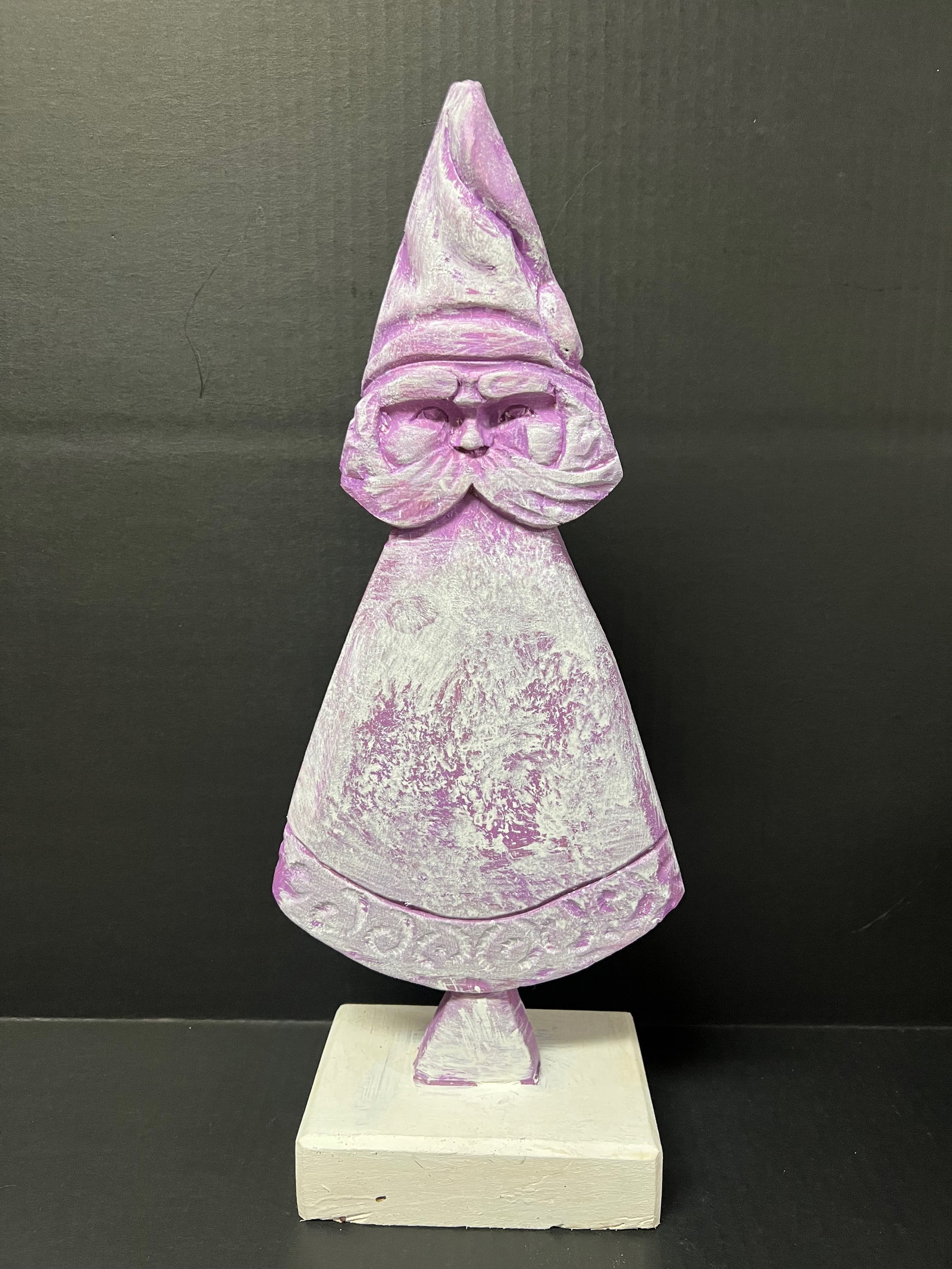 Carved Wood Christmas Tree Sculpture (1 of 7)