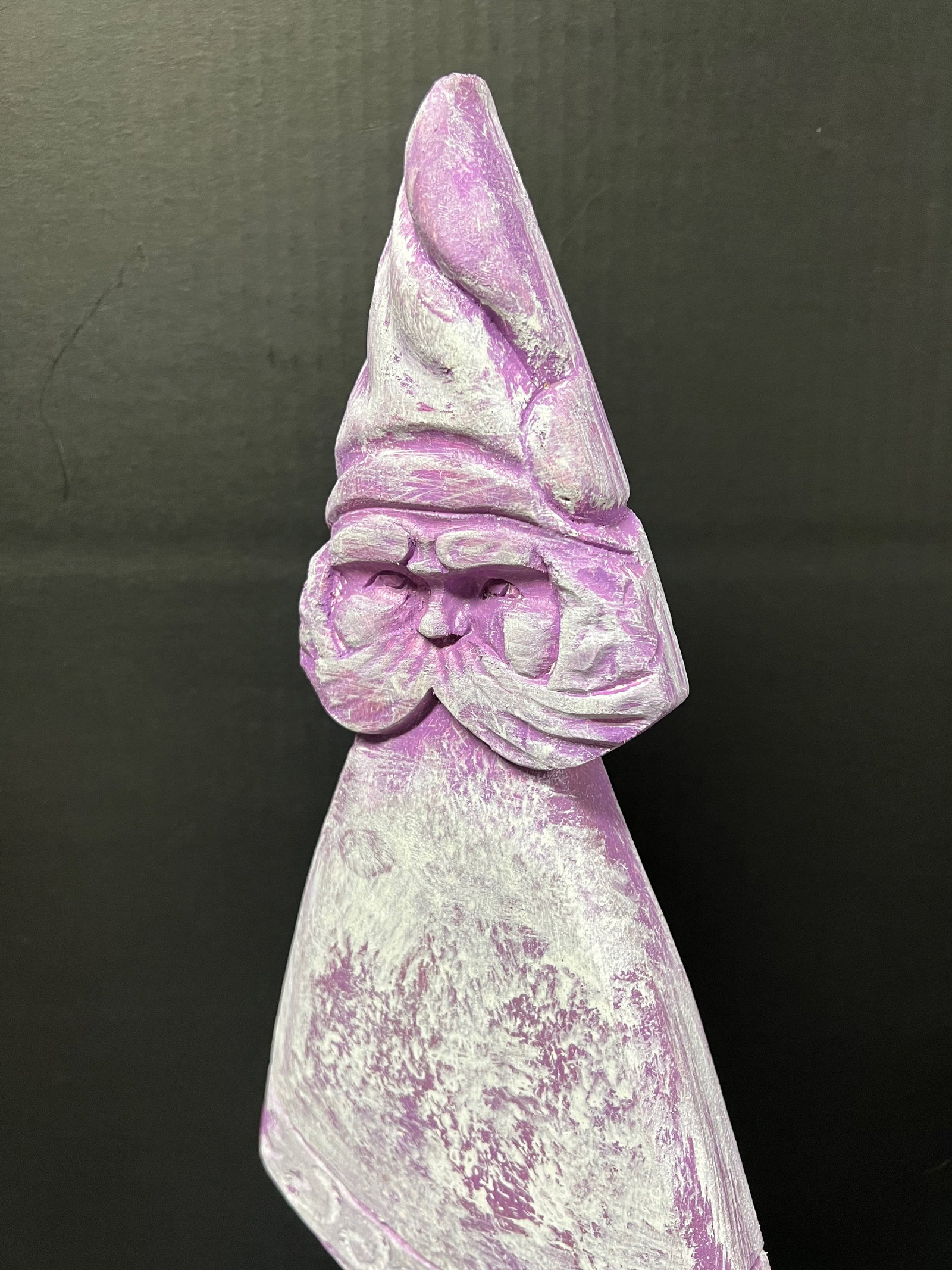 Carved Wood Christmas Tree Sculpture - 5