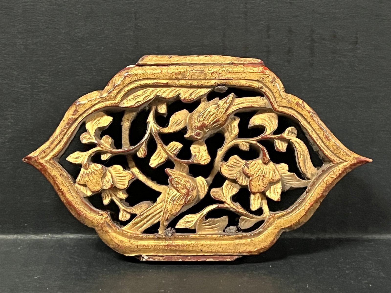 Carved Wood Miniature Wood Plaque - 4