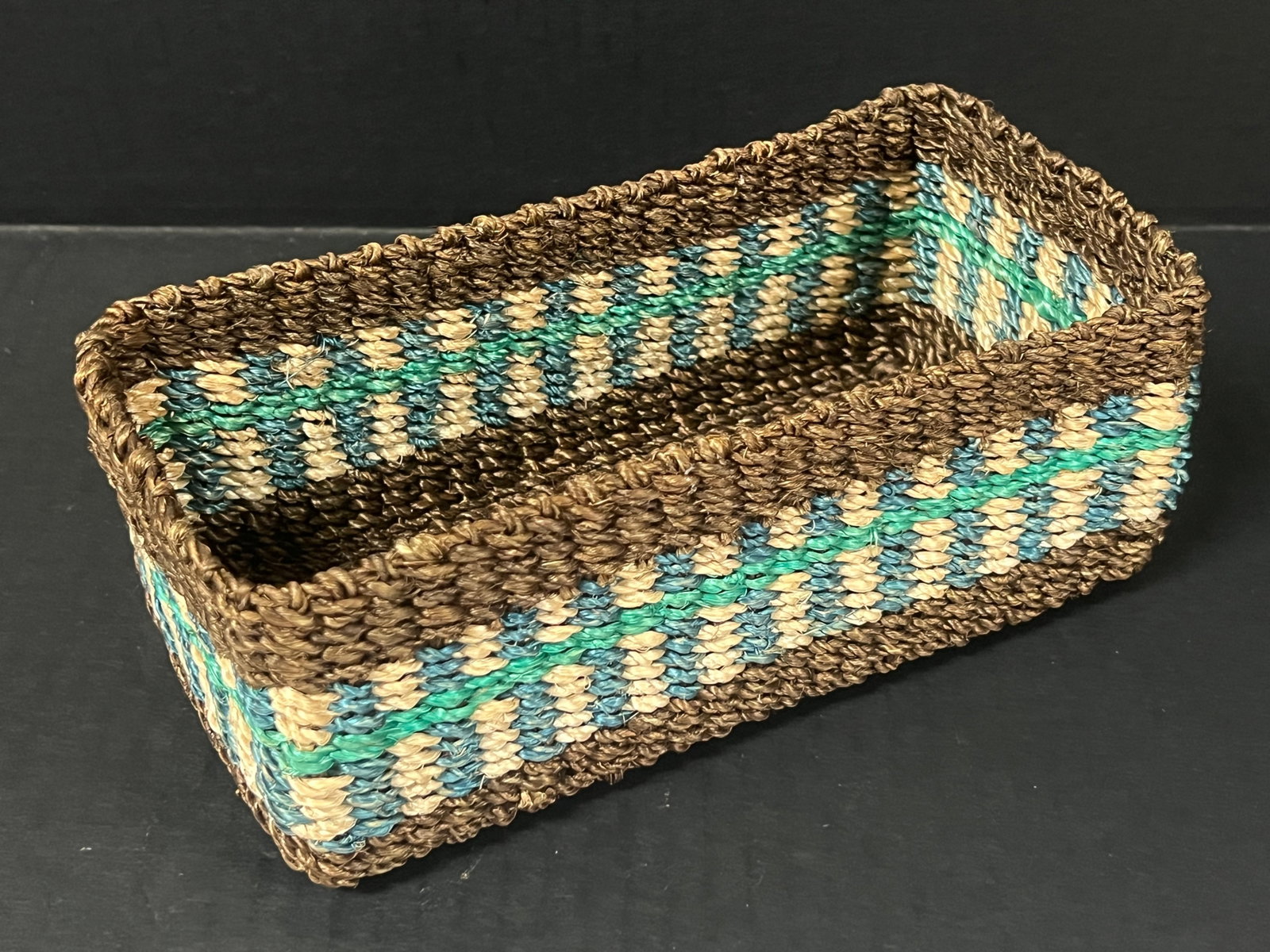 Handwoven Natural Abaca Fiber Storagee - 6