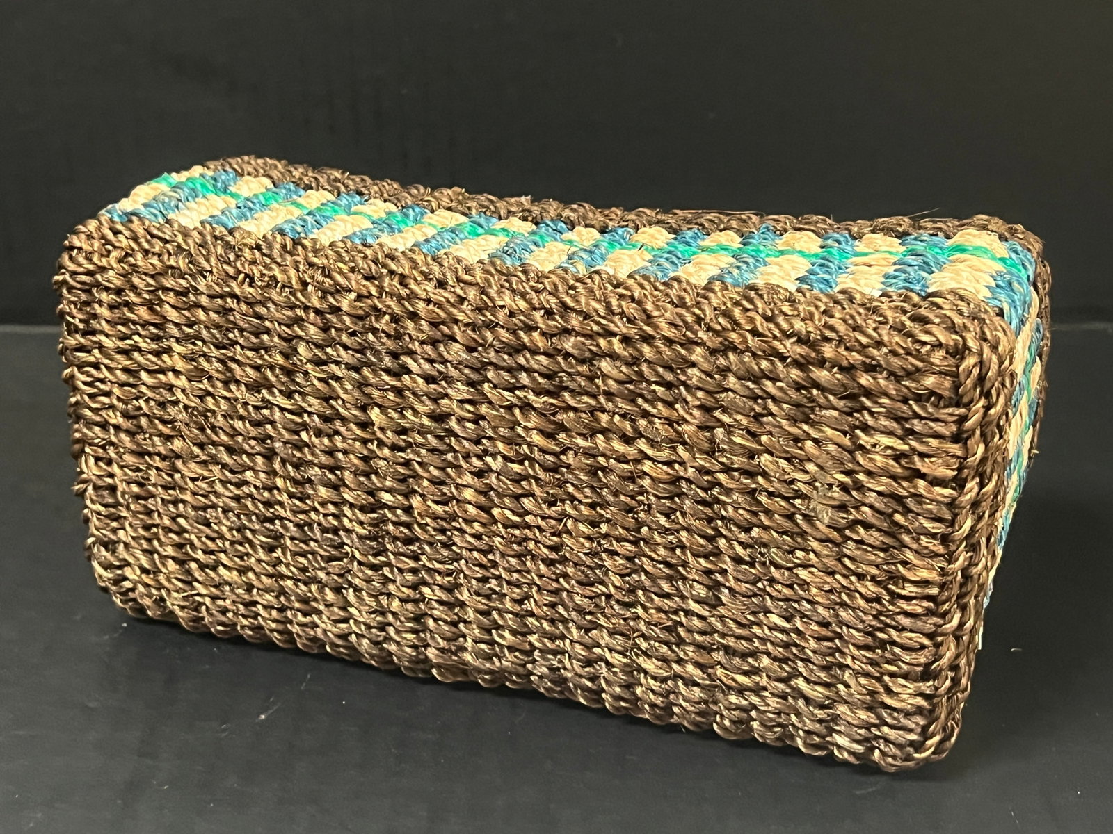 Handwoven Natural Abaca Fiber Storagee - 7