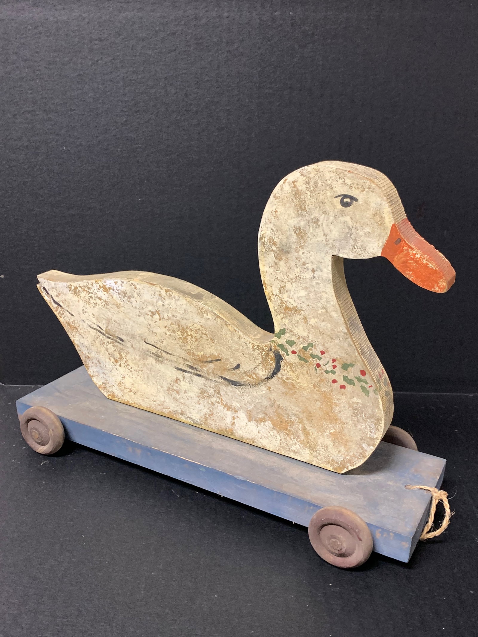 Carved Wood Decoy Duck - 7